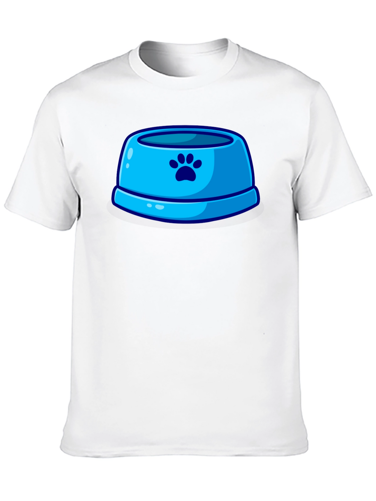 Paw Print Pet Bowl Graphic T-Shirt
