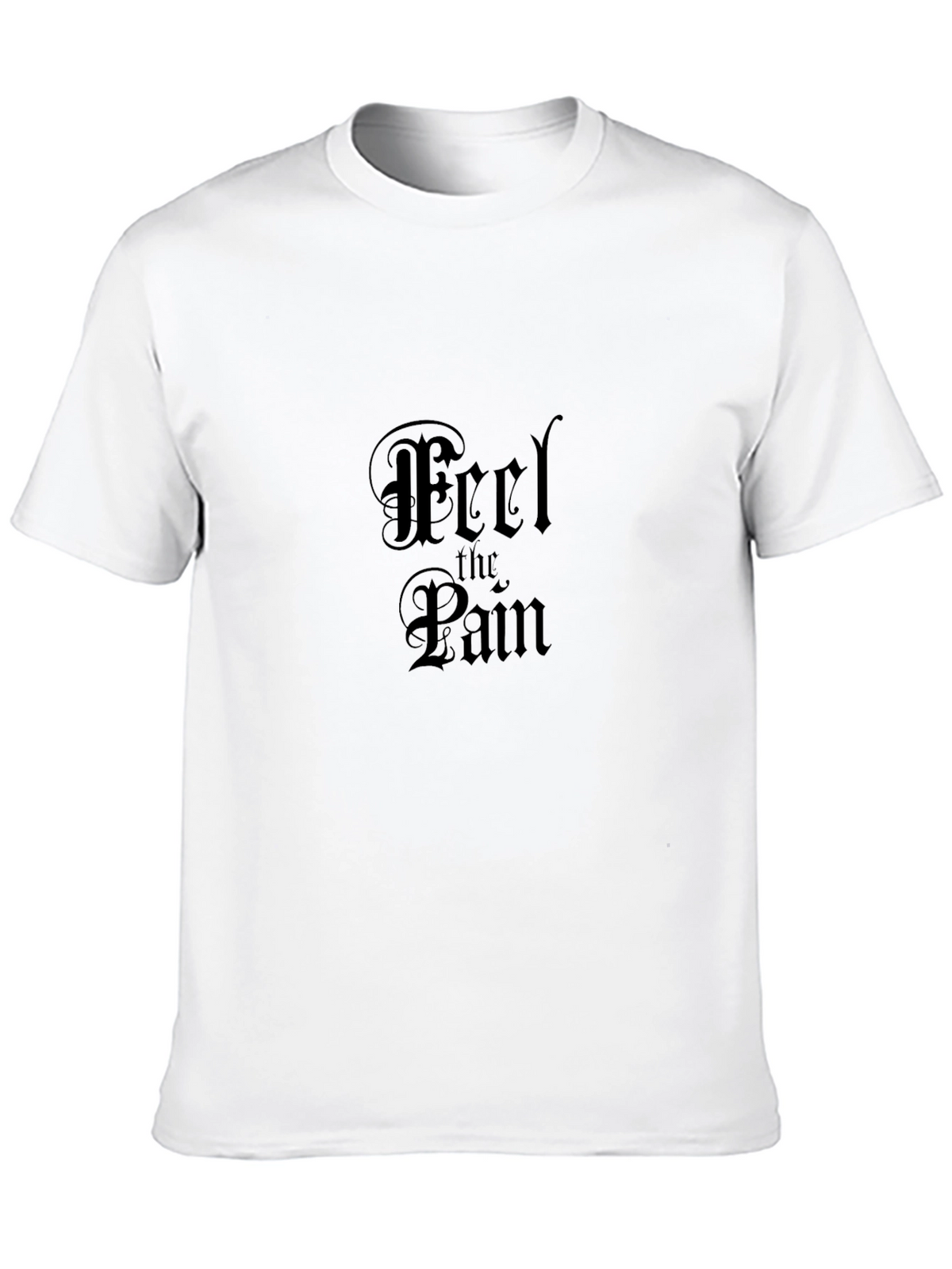 Feel the Pain Black Graphic T-Shirt