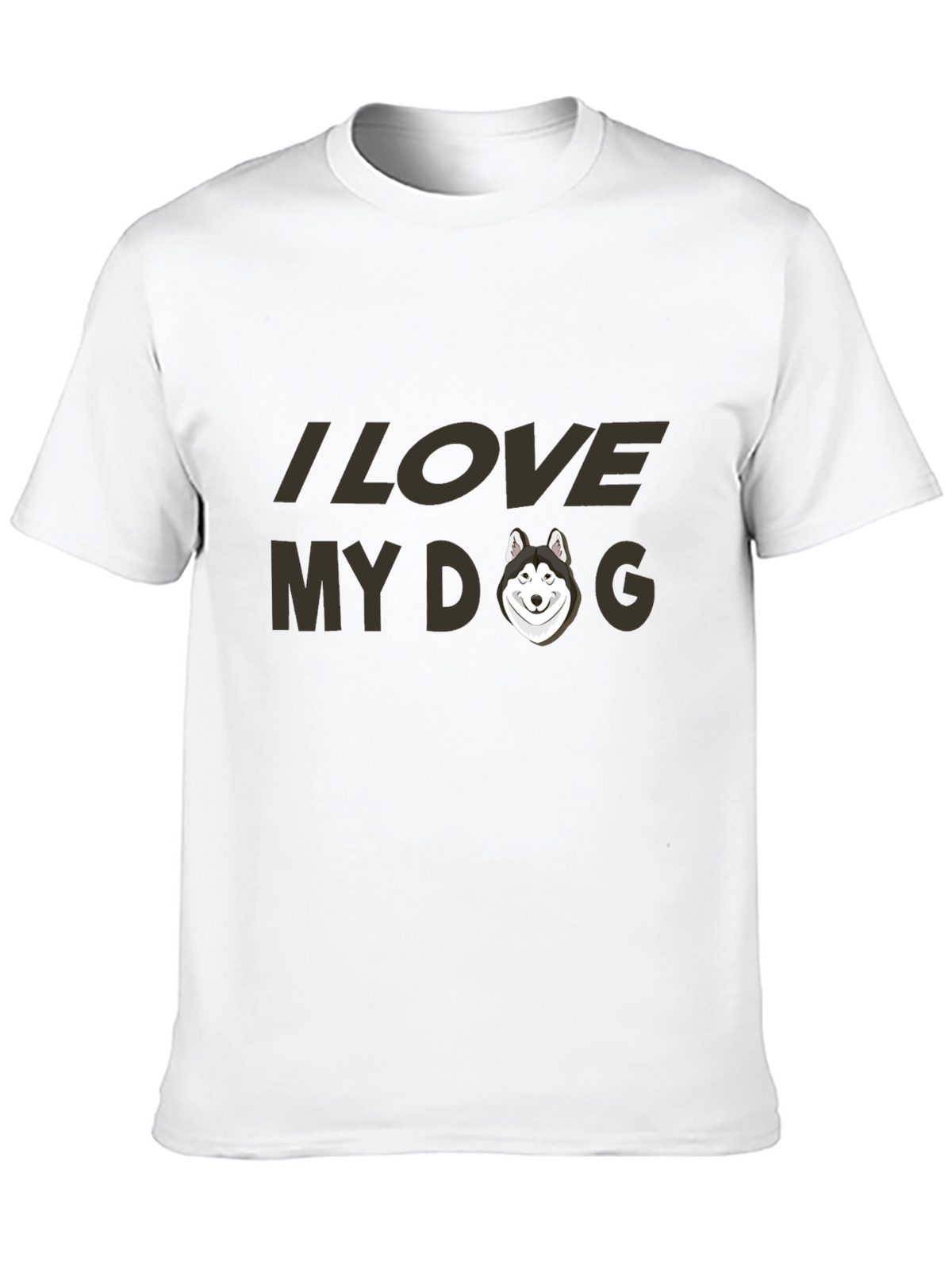 I Love My Dog Black T-Shirt