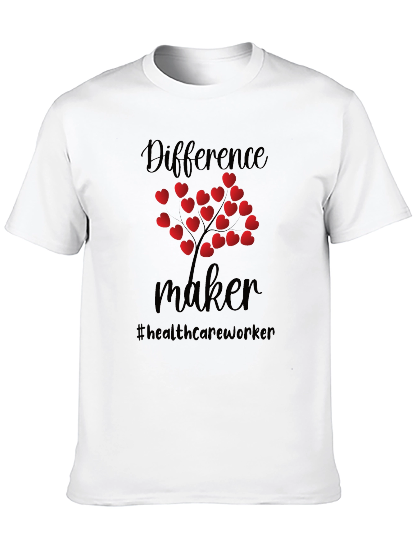 Difference Maker Healthcare Worker Heart Tree T-Shirt