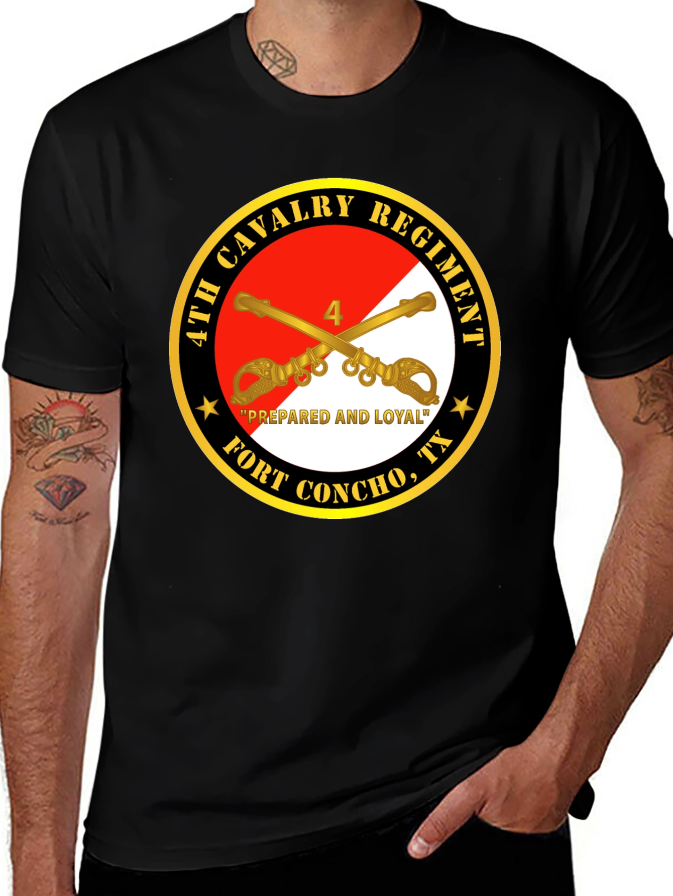 4th Cavalry Regiment T-Shirt - Fort Concho TX