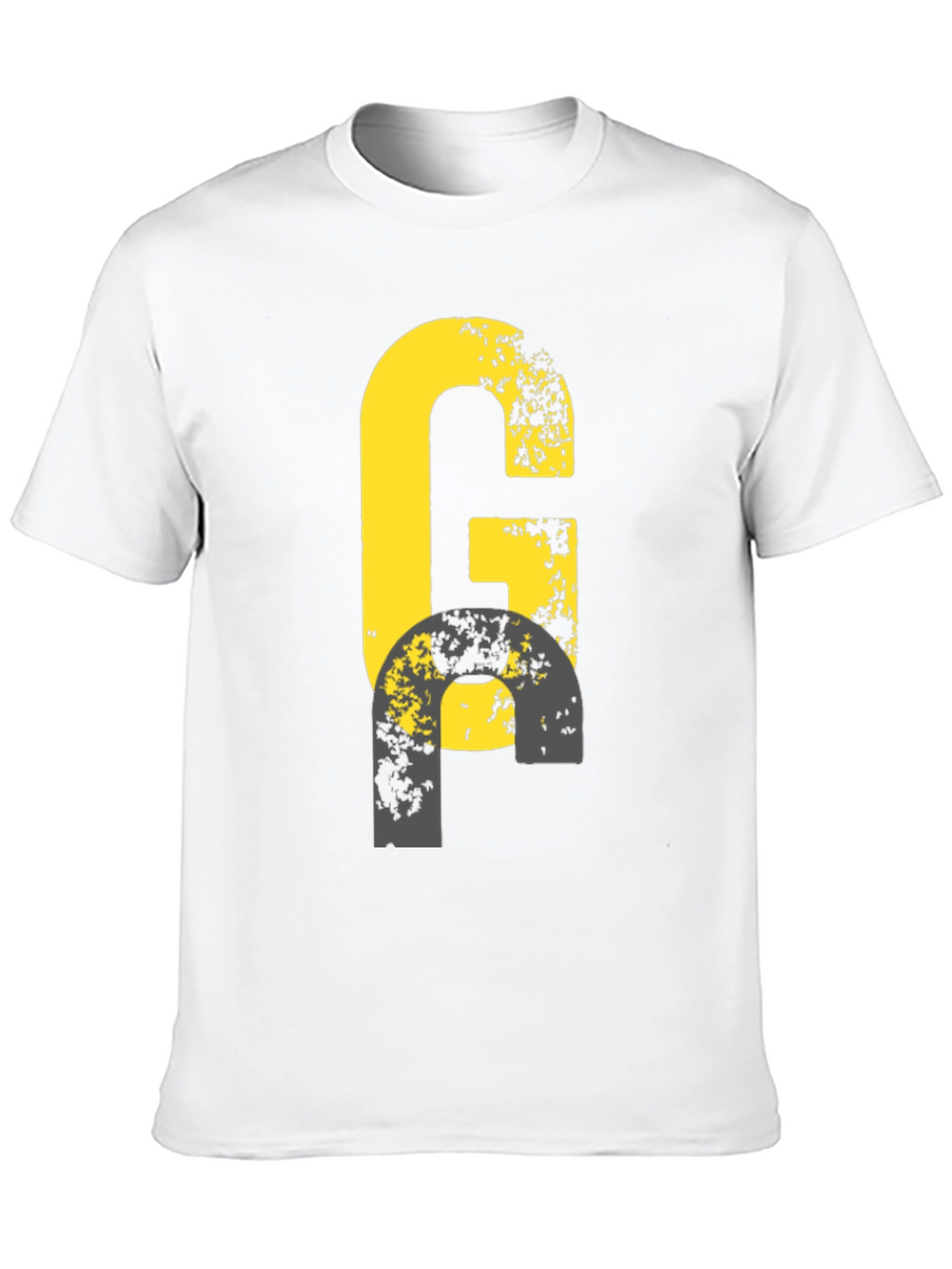 Distressed G Graphic Tee - Black Casual Shirt