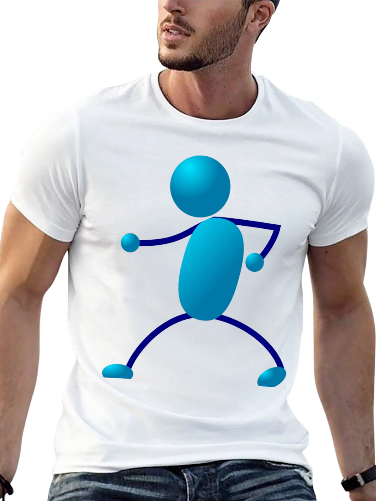 Fun Stick Figure Graphic Tee