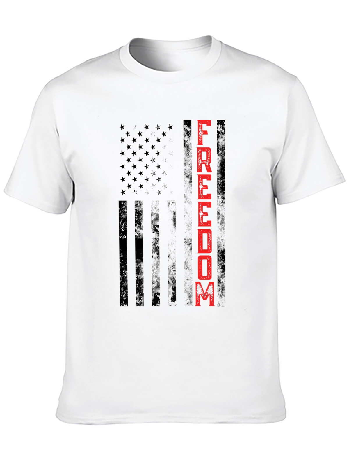 Freedom Flag Graphic Tee - Patriotic Design