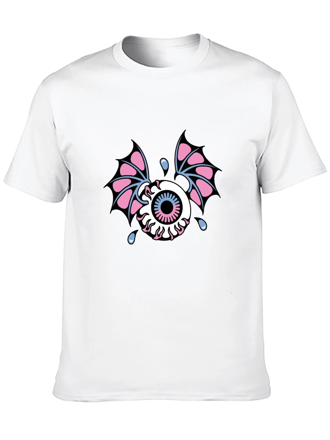 Eye With Wings Graphic Tee - Black Cotton