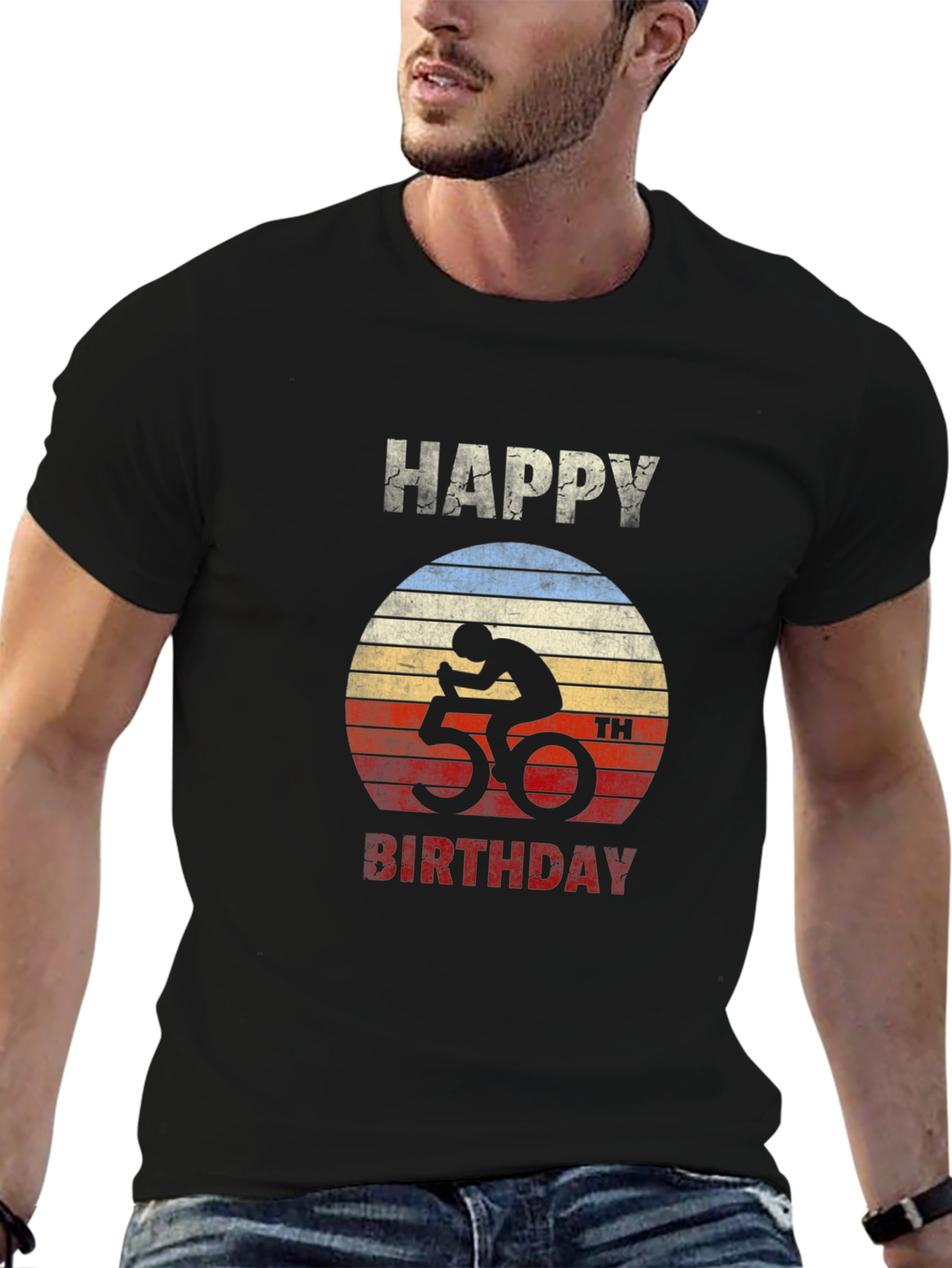 50th Birthday Cyclist T-Shirt