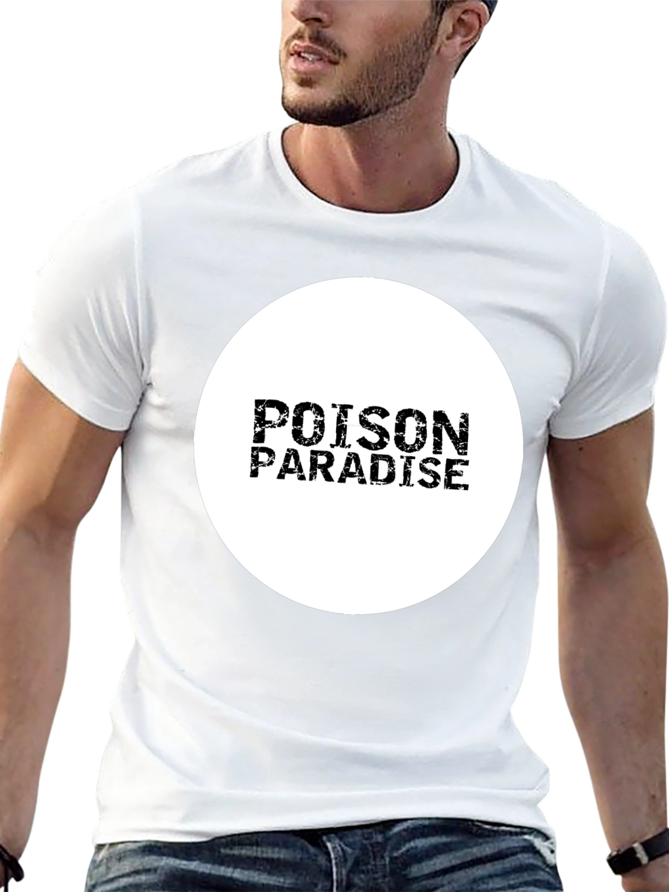 Poison Paradise Black T-Shirt - Stylish Graphic Tee
