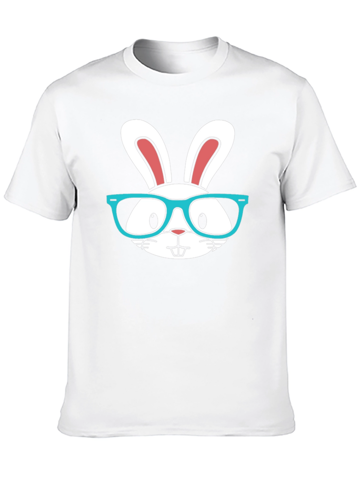 Funny Easter Bunny T-Shirt with Glasses
