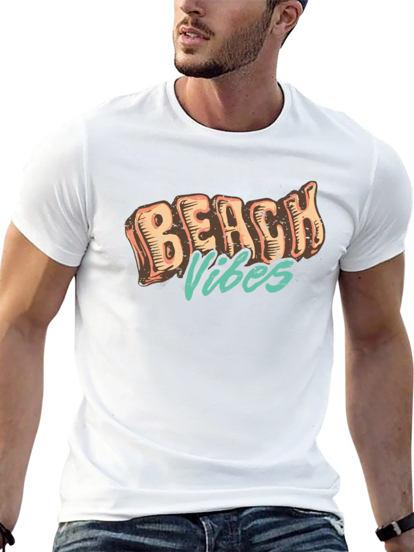 Retro Beach Vibes Graphic T-Shirt