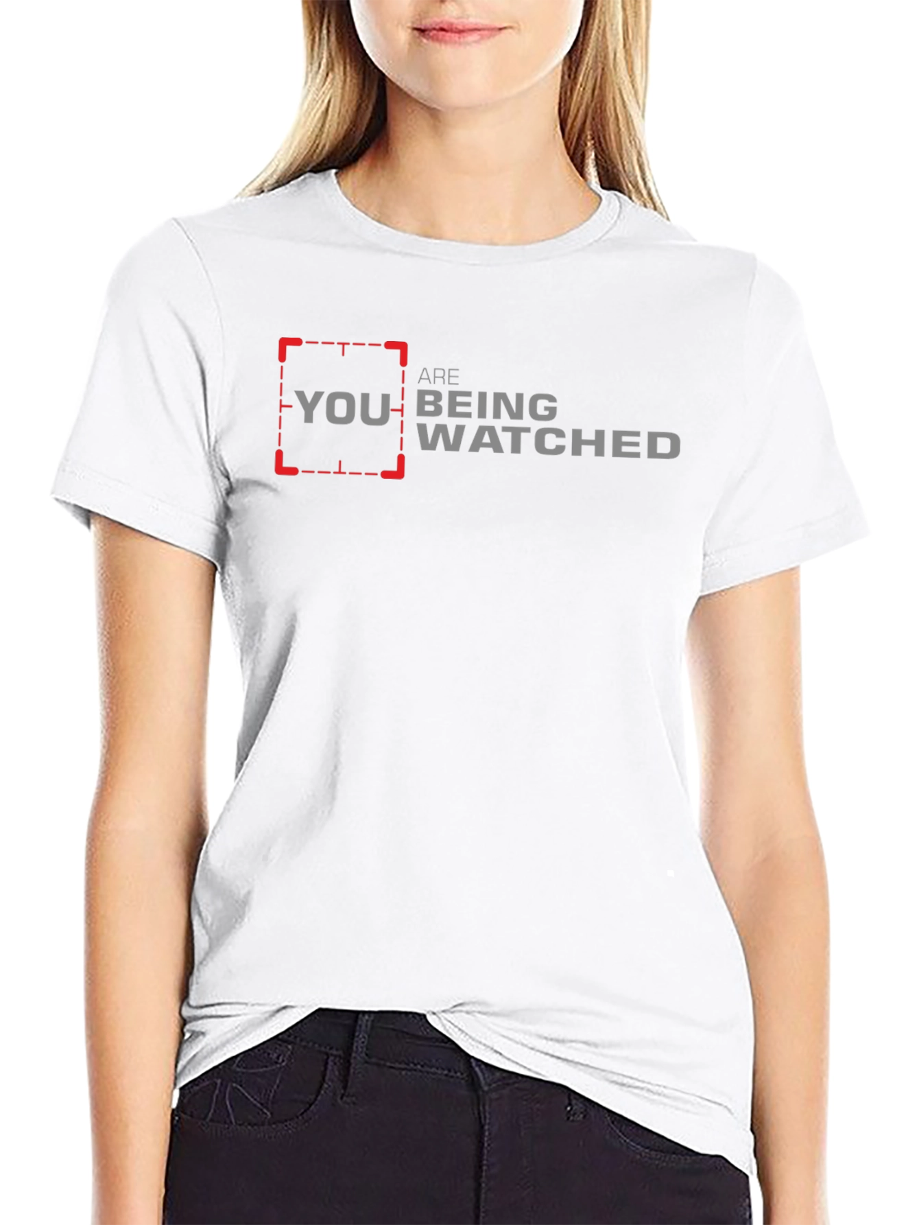 You Are Being Watched T-Shirt - Black Graphic Tee