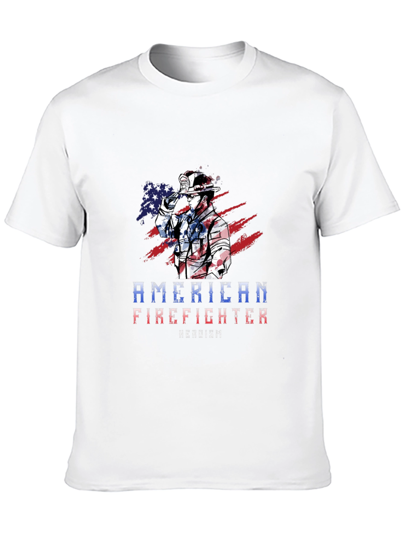 American Firefighter T-Shirt - Heroism Design