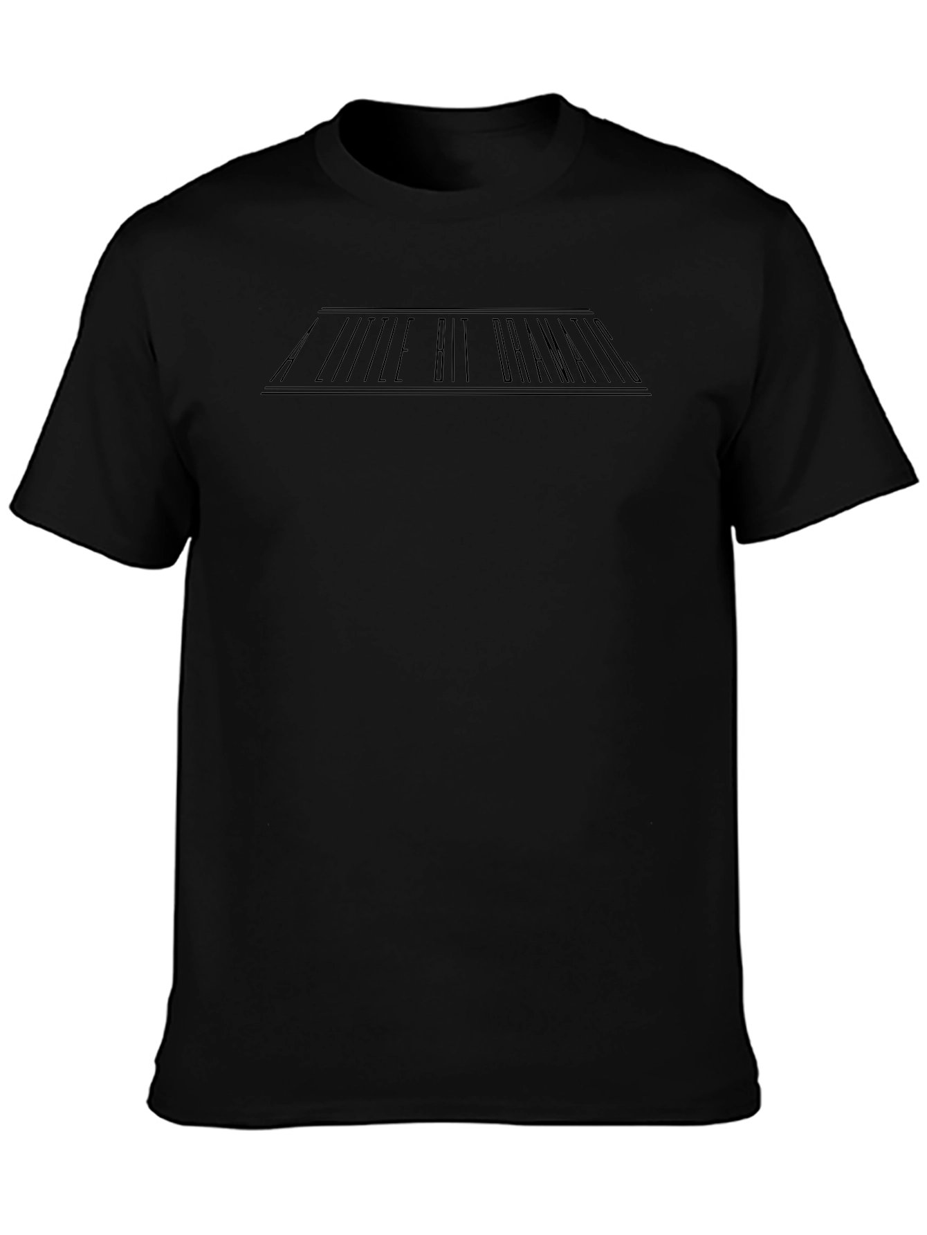 A Little Bit Dramatic Graphic Tee - Black