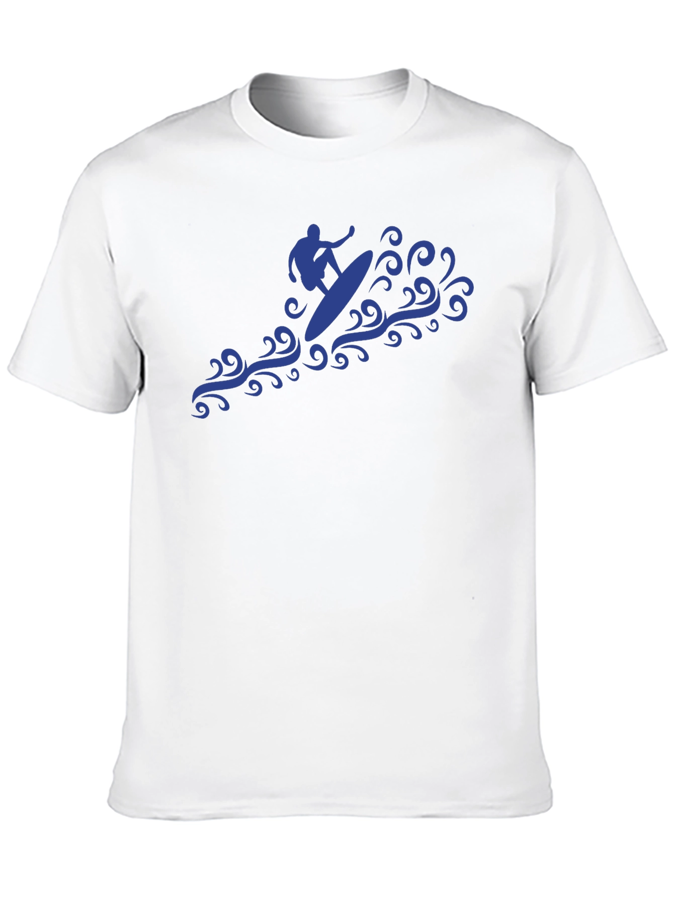 Surfer Wave Graphic Tee - Black