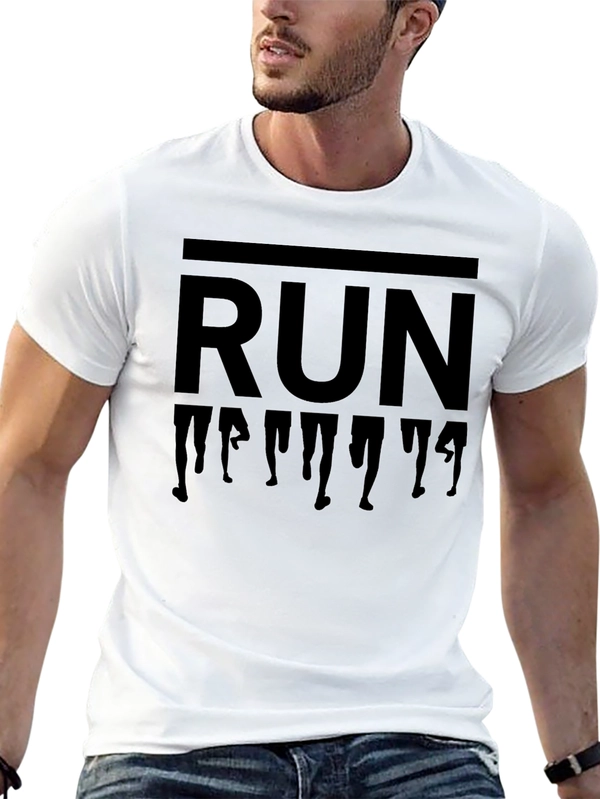 Black Run T-Shirt | Mens Activewear