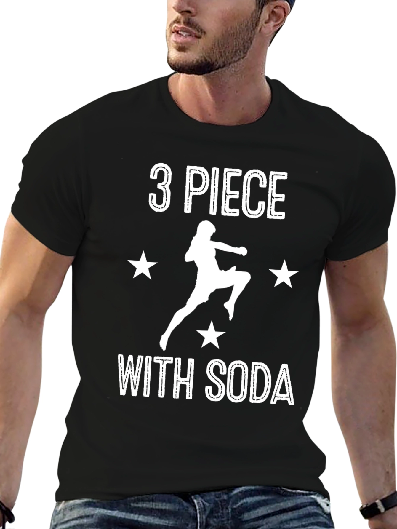 3 Piece with Soda Graphic Tee