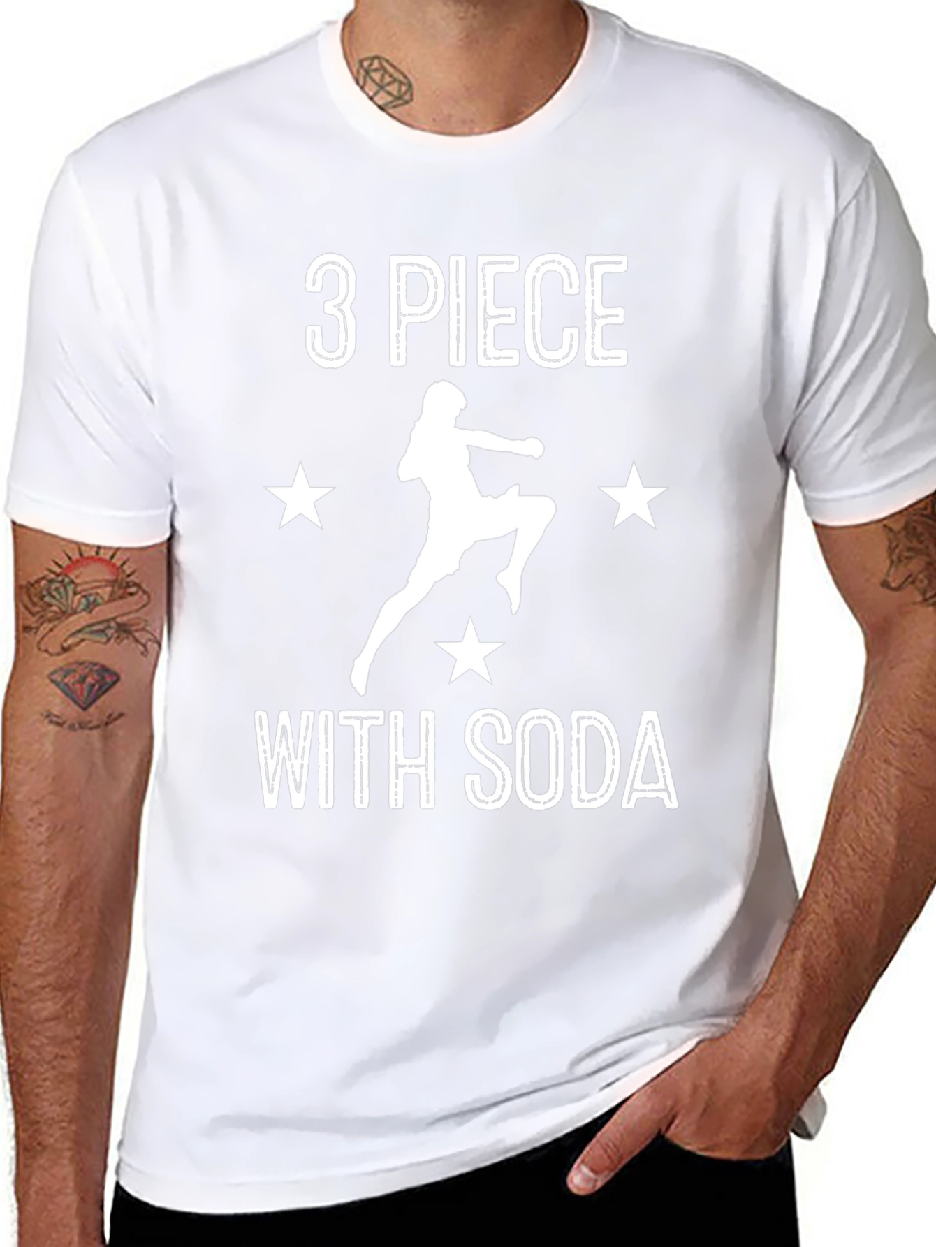 3 Piece with Soda Graphic Tee