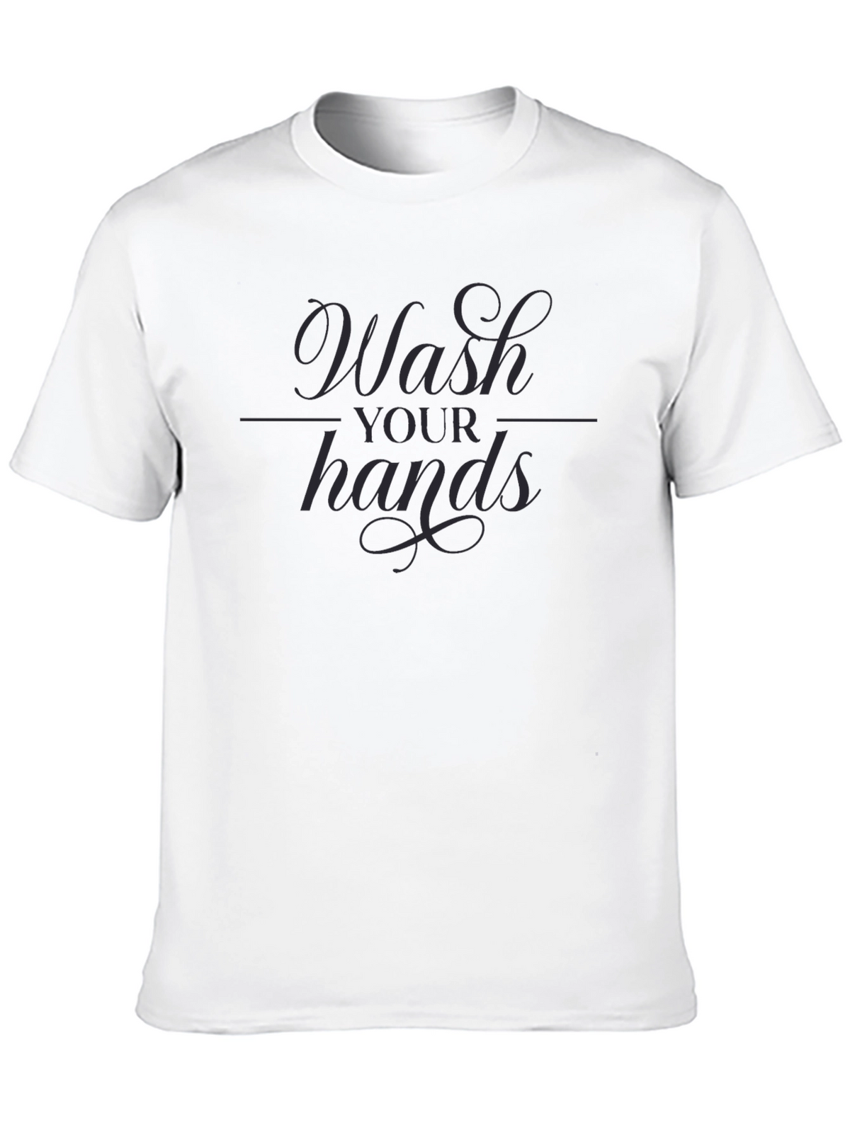 Wash Your Hands Graphic Tee - Stylish Hygiene Reminder