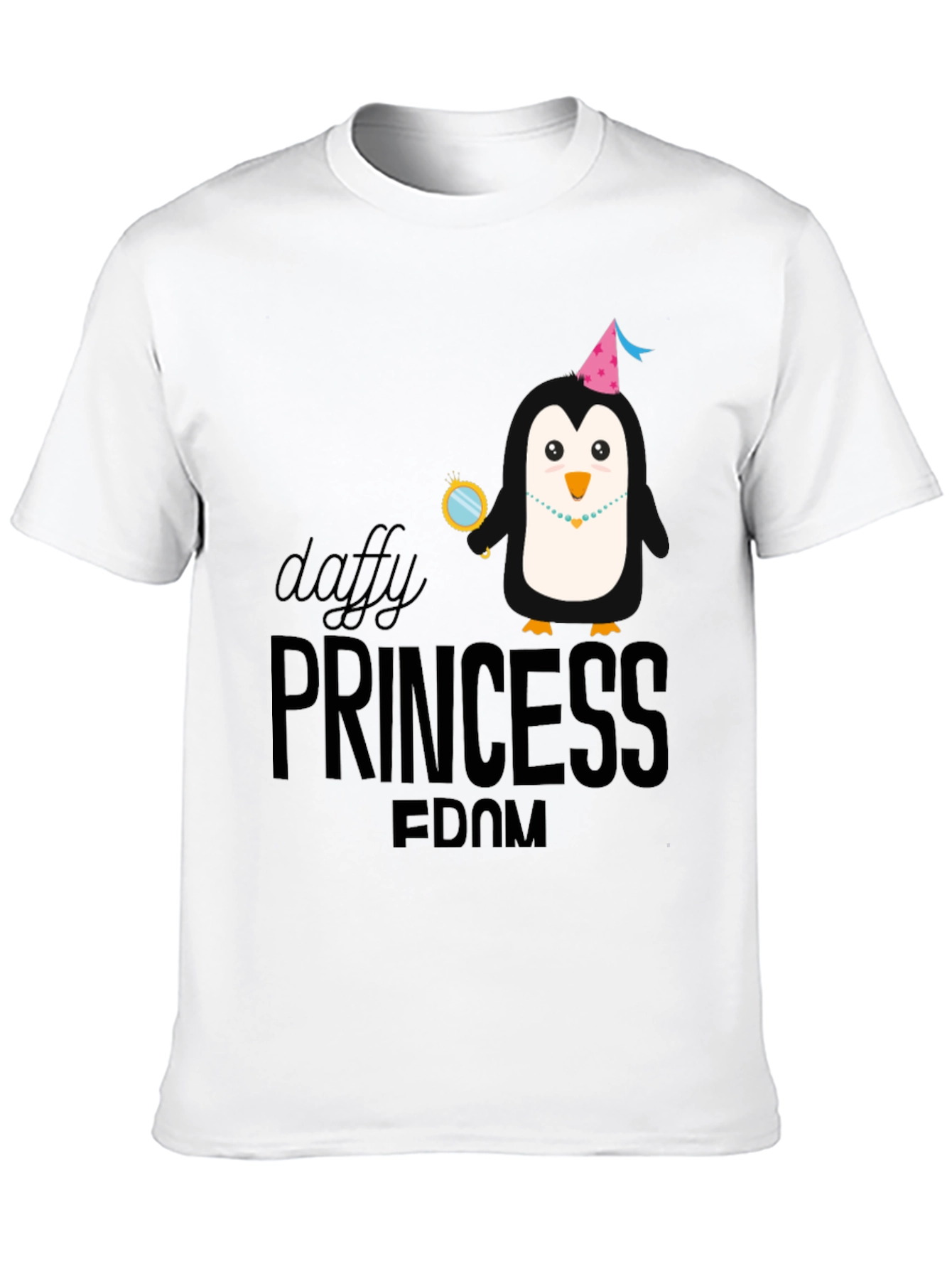 Daffy Princessdom Penguin T-Shirt - Black