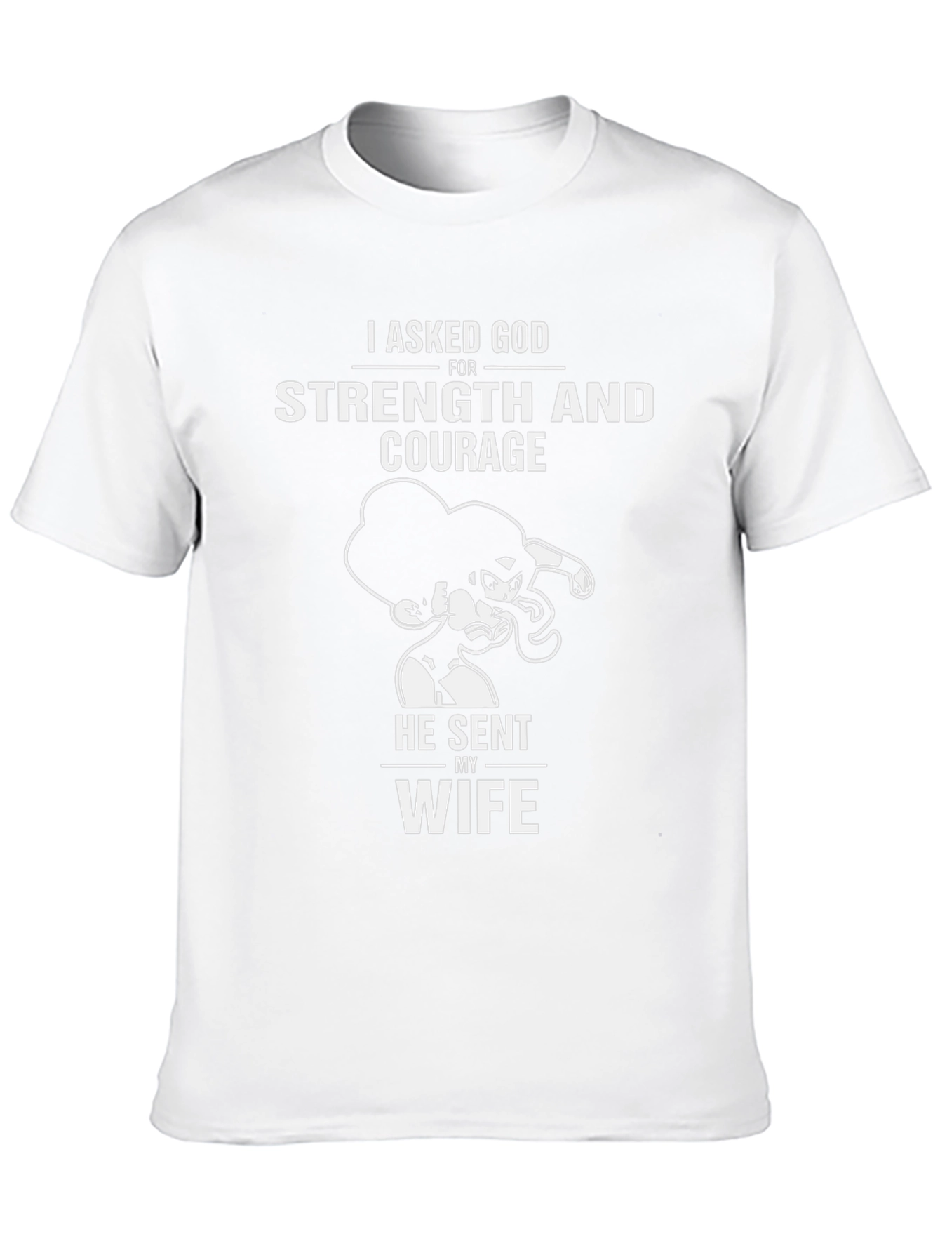 Strength and Courage Wife T-Shirt - Black