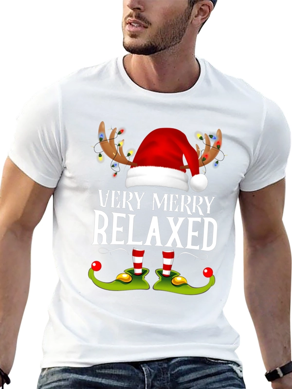 Very Merry Relaxed Christmas Graphic Tee