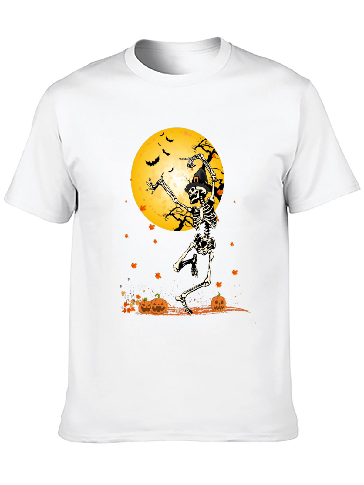 Halloween Skeleton Moon T-Shirt