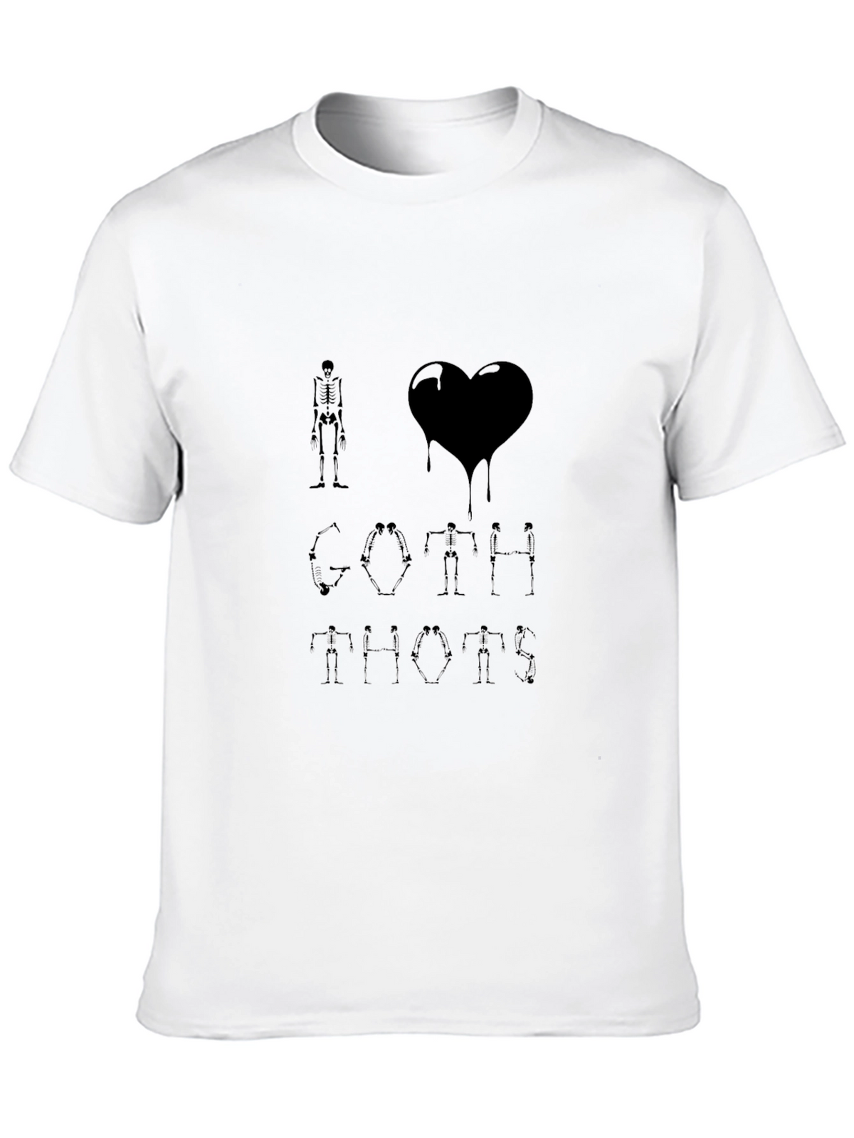 I Heart Goth Skeleton T-Shirt