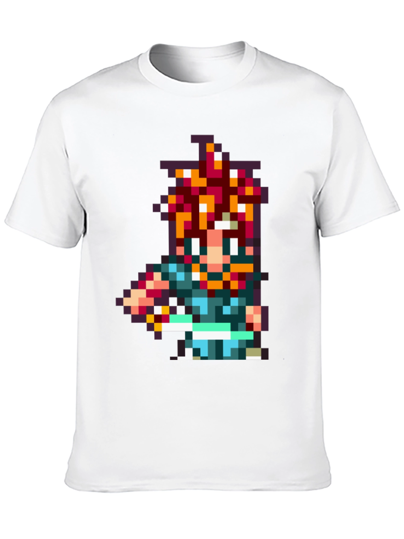 Retro Crono Pixel Art Black T-Shirt