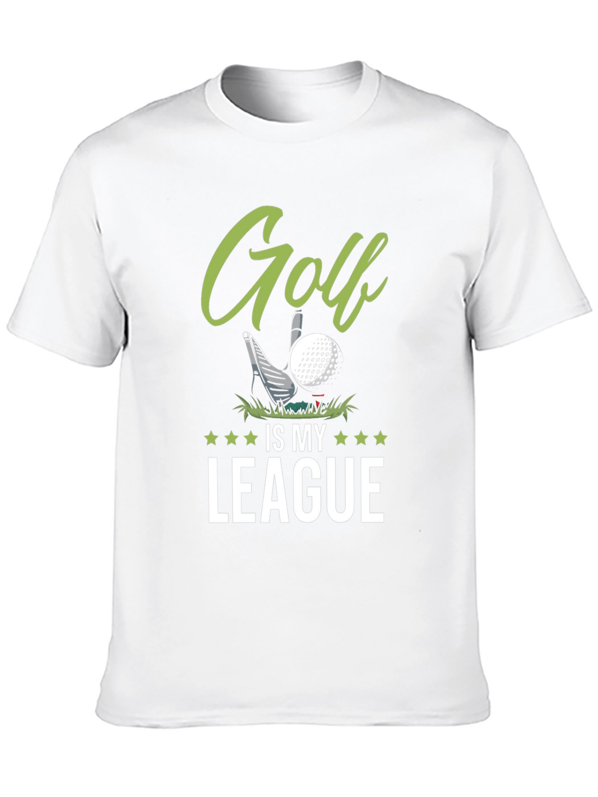 Golf Is My League Black Graphic Tee