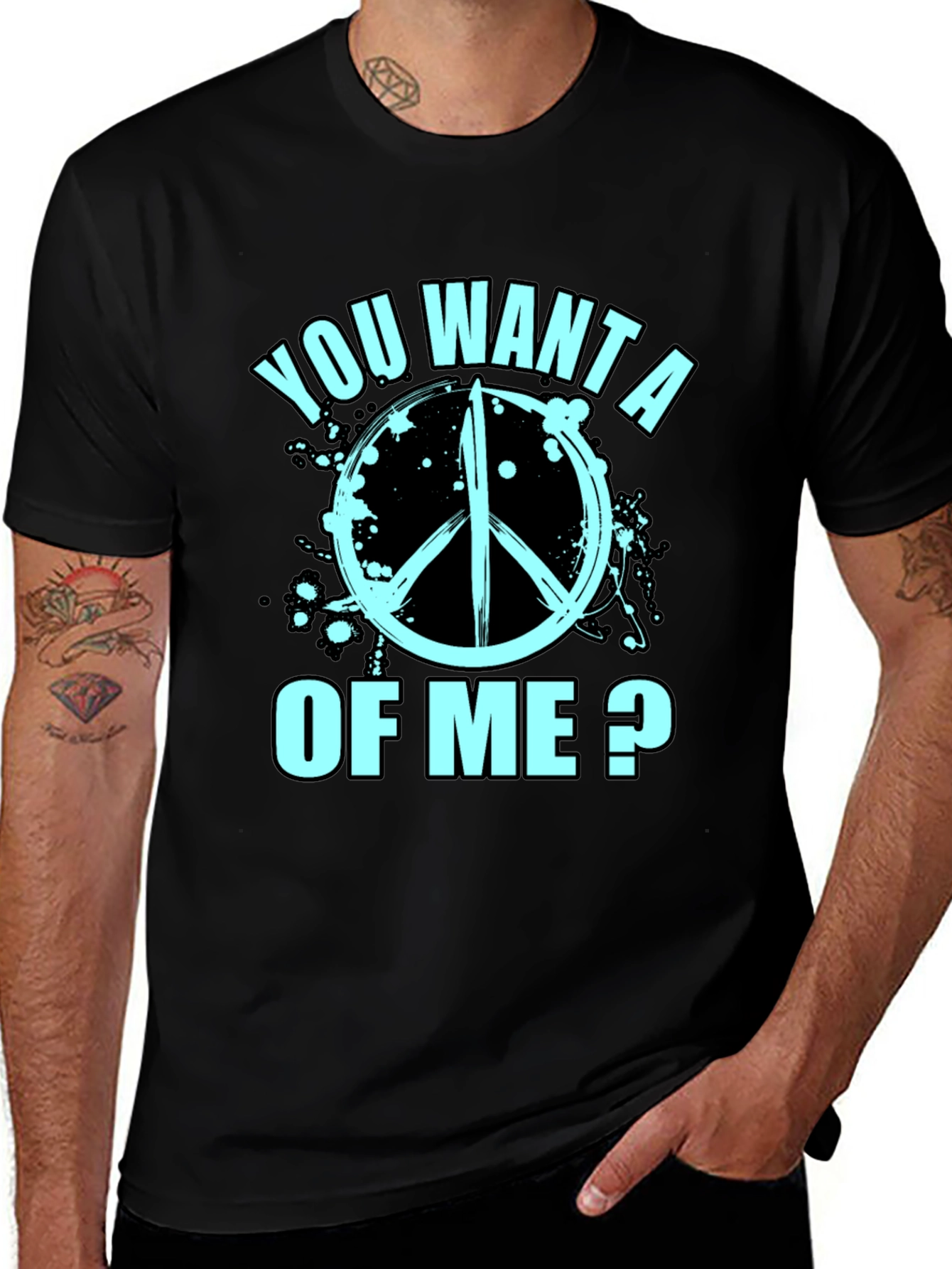 You Want a Peace of Me? Graphic T-Shirt