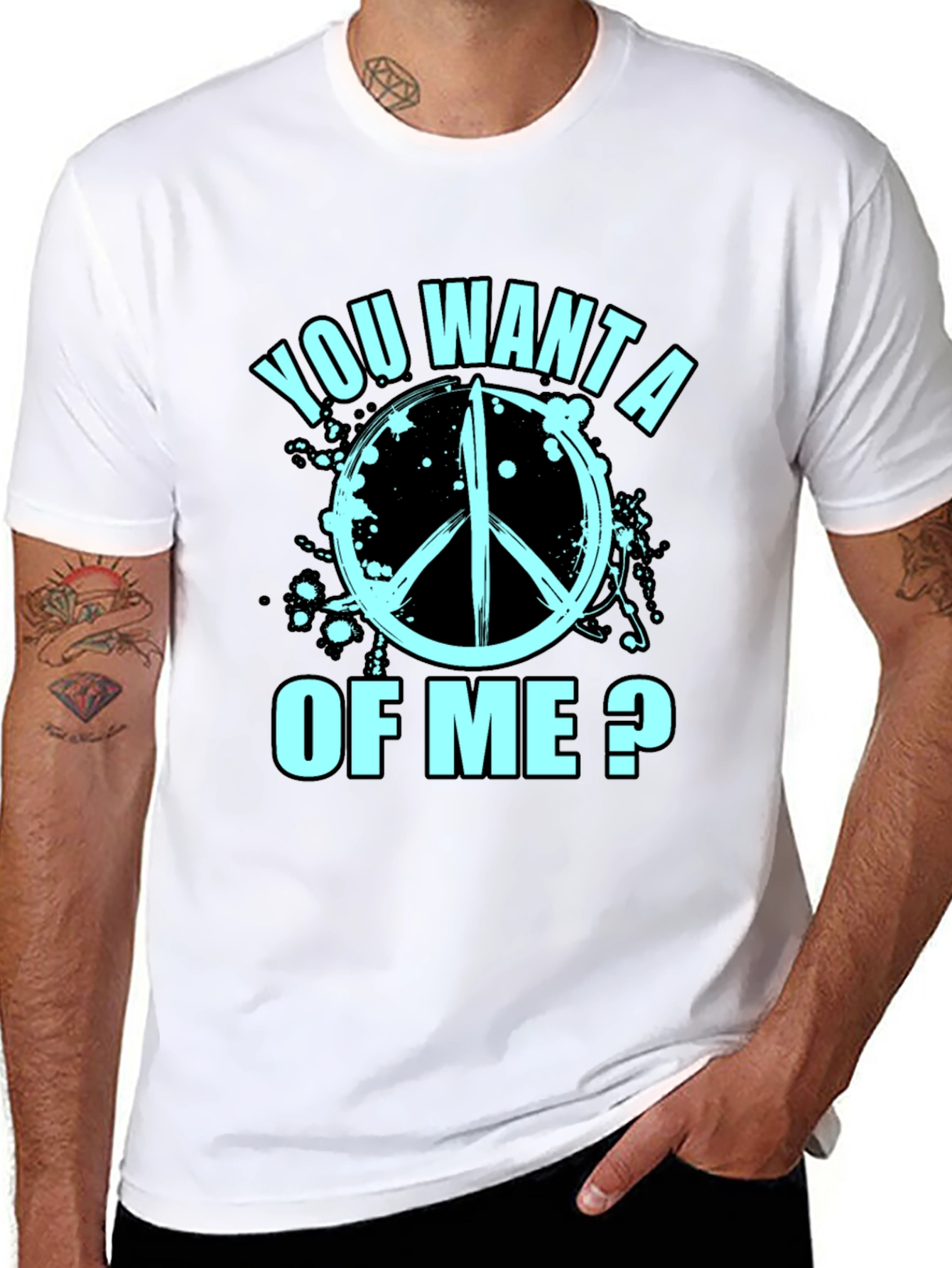 You Want a Peace of Me? Graphic T-Shirt