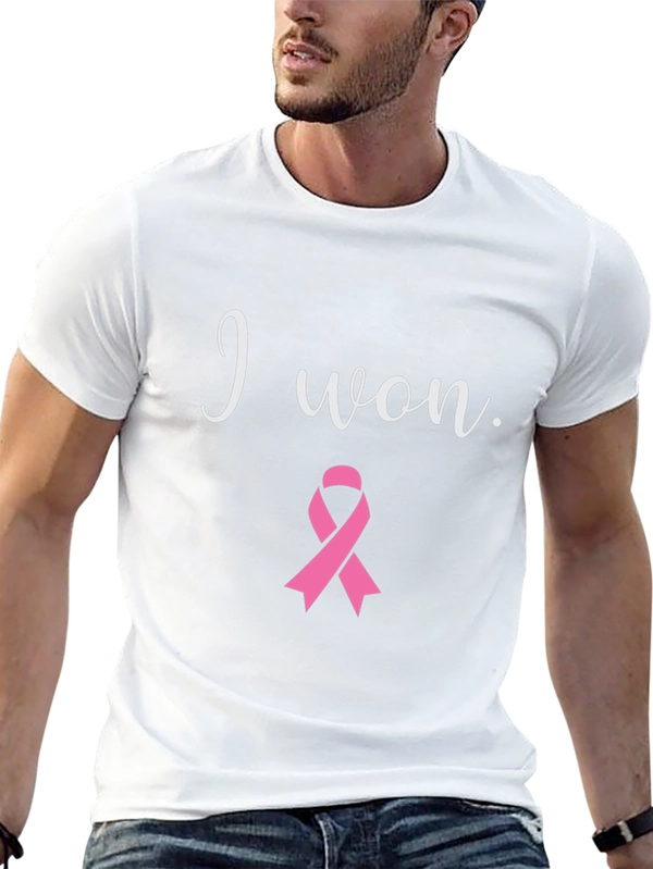 I Won Breast Cancer Awareness Black T-Shirt