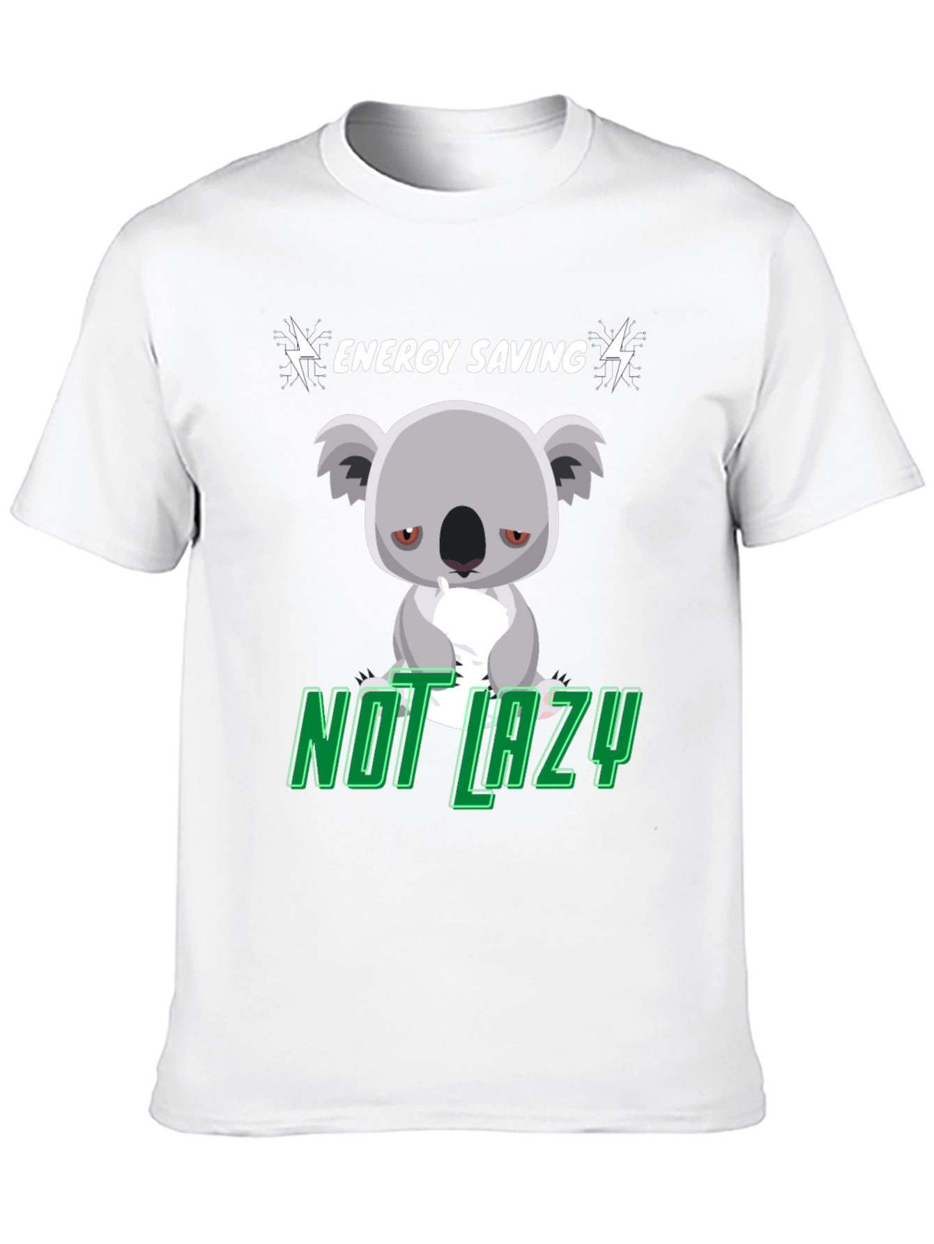 Energy Saving Koala T-Shirt - Not Lazy