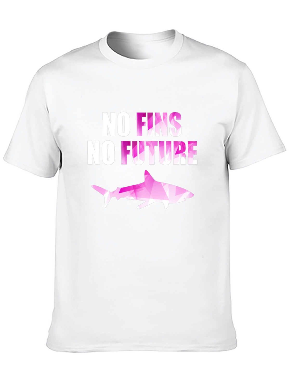 No Fins No Future Shark Graphic T-Shirt