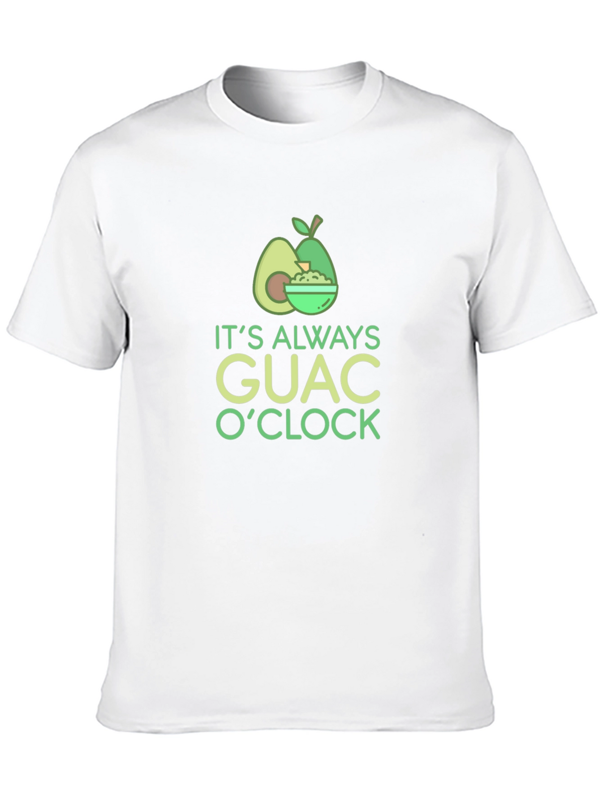 Its Always Guac OClock Black T-Shirt