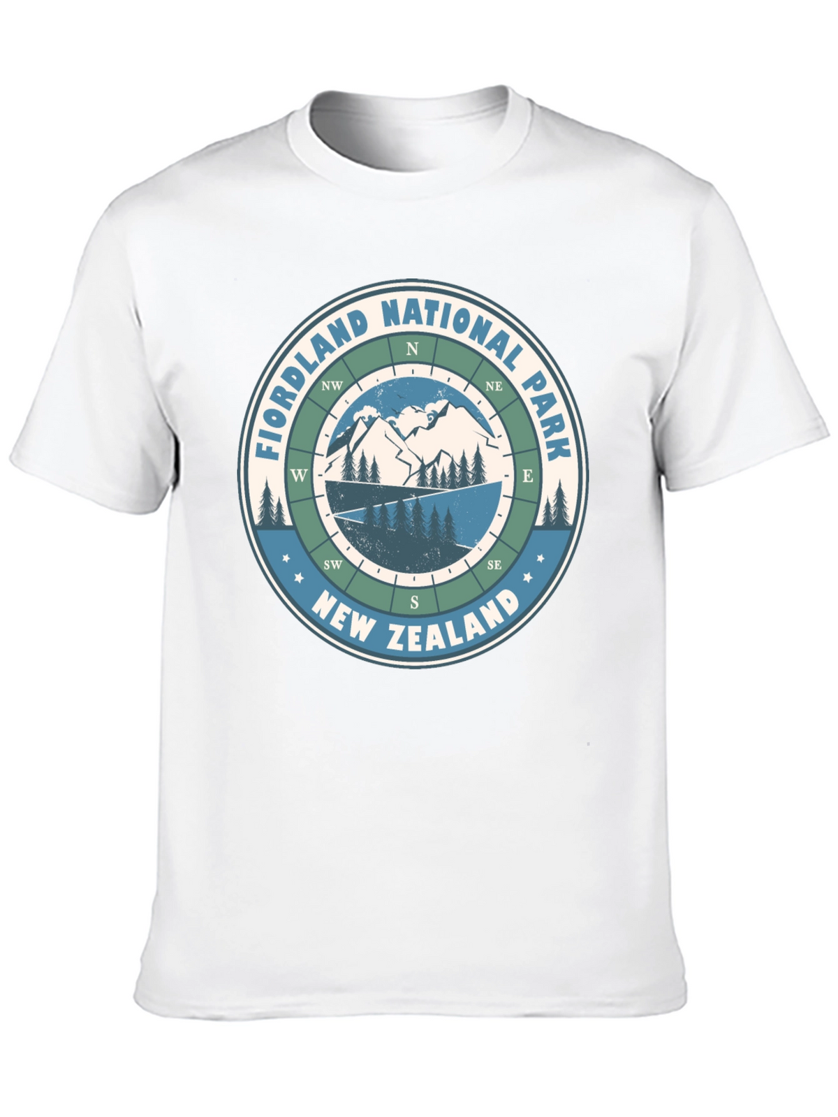 Fiordland National Park Compass T-Shirt