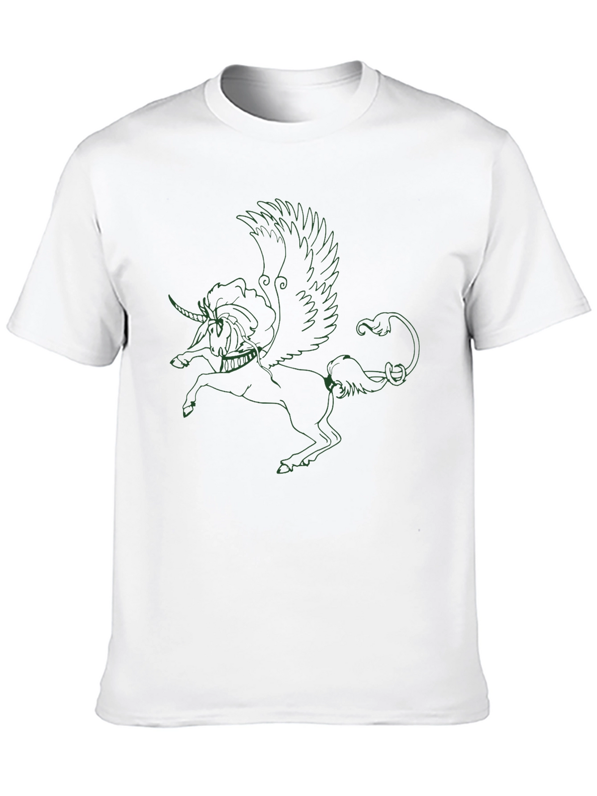Unicorn Pegasus Graphic Black T-Shirt