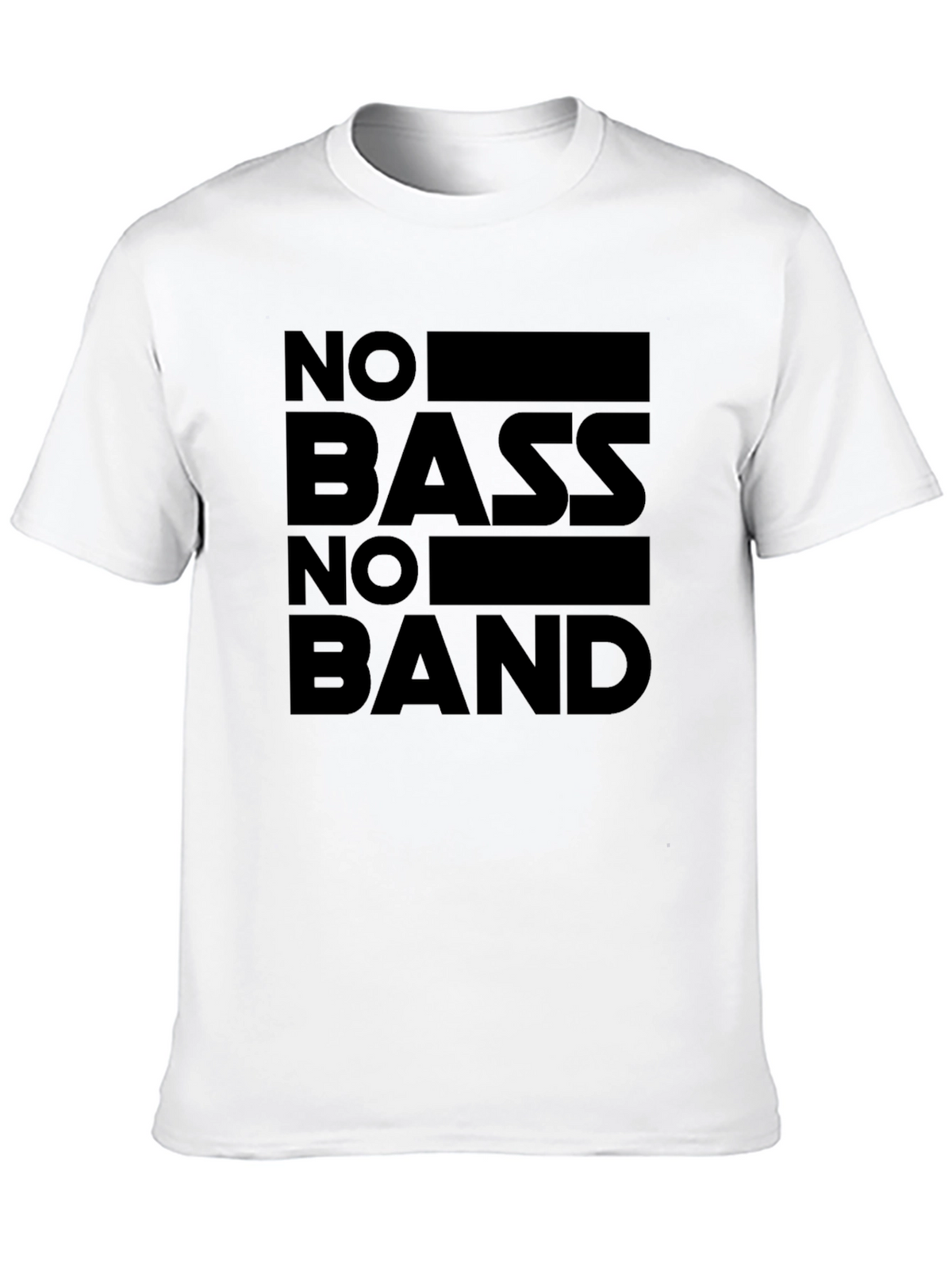 No Bass No Band Graphic T-Shirt - Musician Apparel