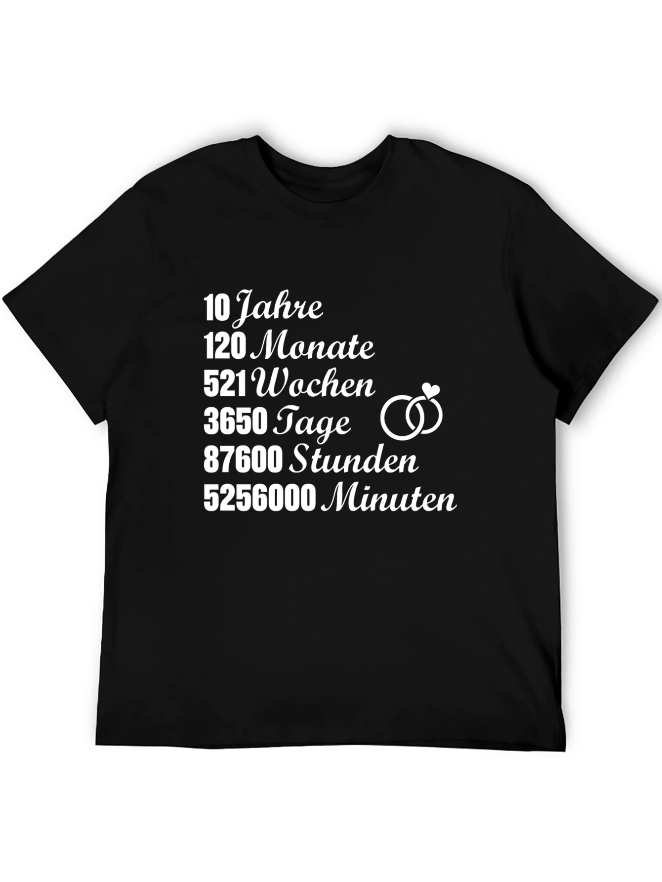 10 Year Anniversary T-Shirt - Perfect Gift