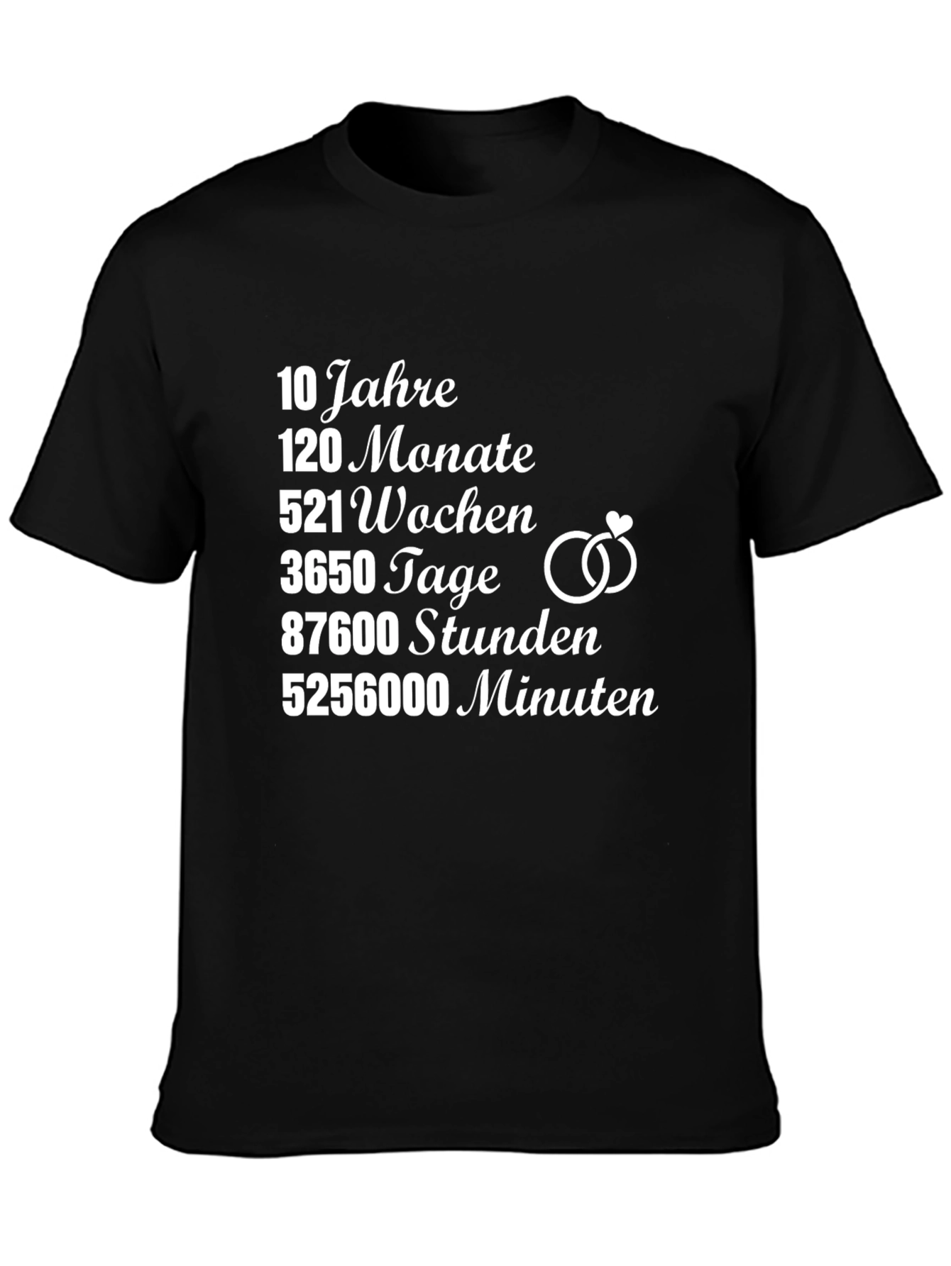 10 Year Anniversary T-Shirt - Perfect Gift