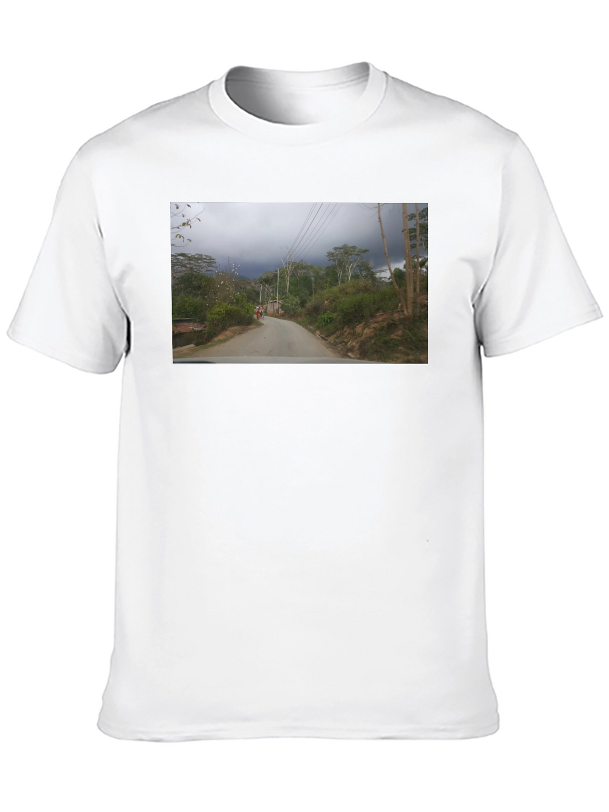Nature Road Graphic Black T-Shirt