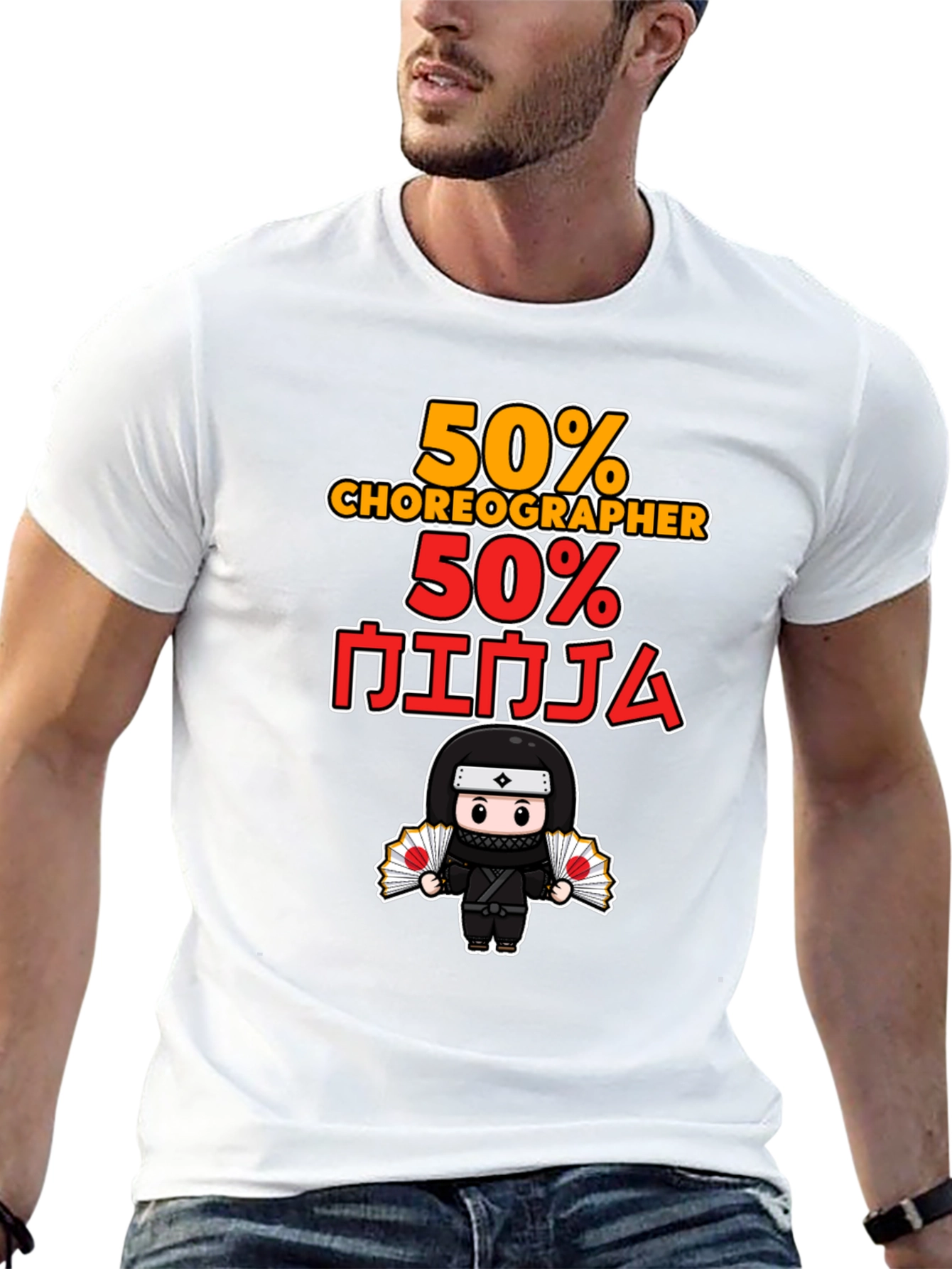 50% Choreographer 50% Ninja Graphic T-Shirt