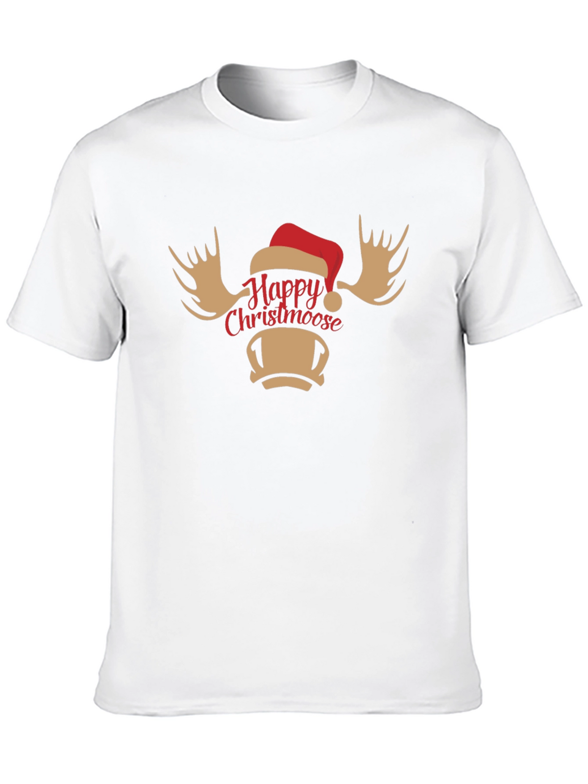 Happy Christmoose T-Shirt - Holiday Moose Tee