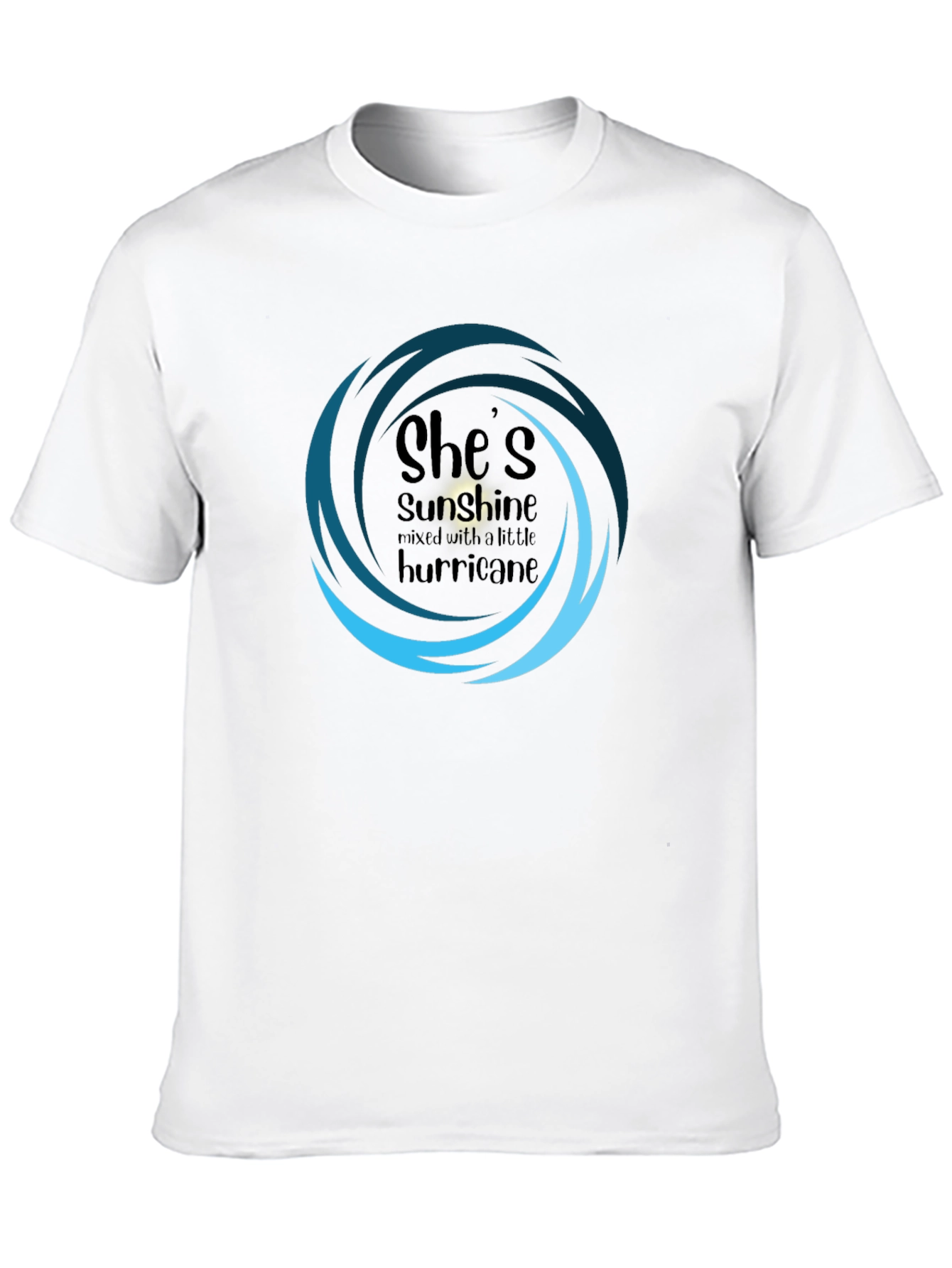 Shes Sunshine & Hurricane Tee - Black