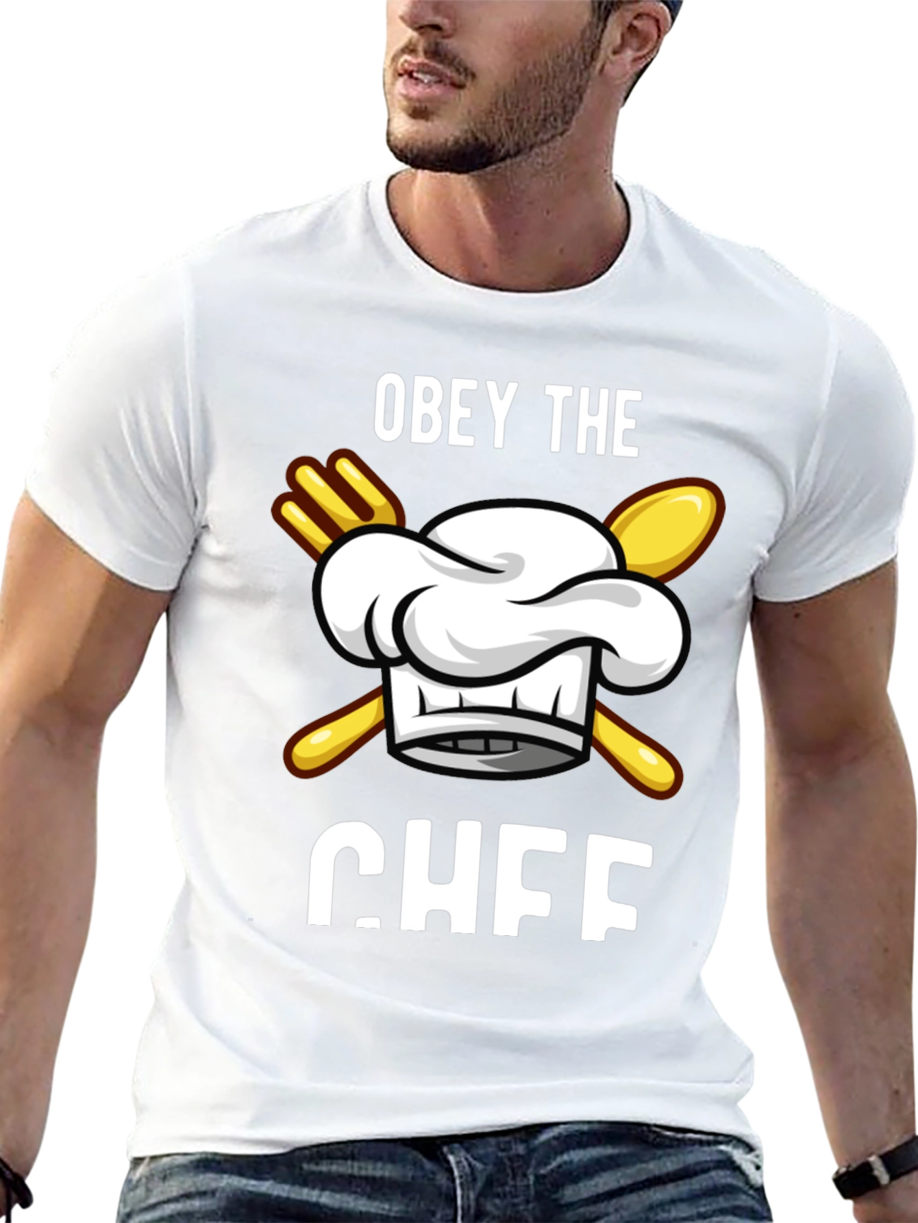 Obey the Chef T-Shirt Funny Cooking Apparel