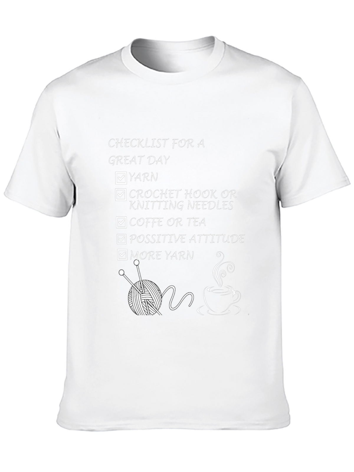Knitting Lovers Checklist T-Shirt