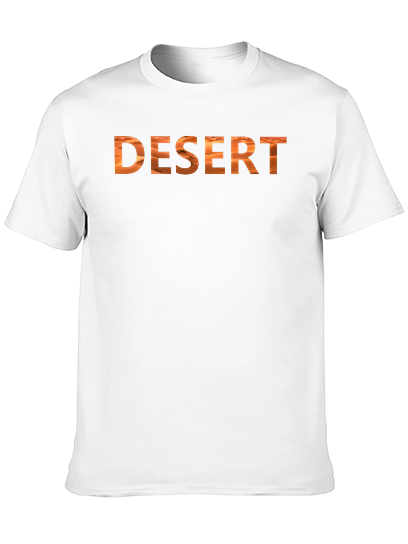 Desert Graphic Tee - Sand Dune Design Black T-Shirt