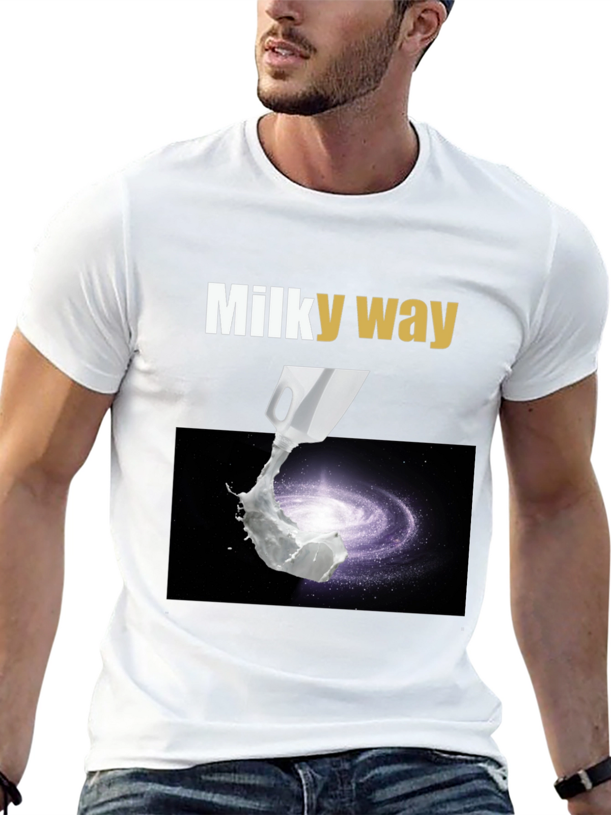 Milky Way Graphic T-Shirt - Space & Humor