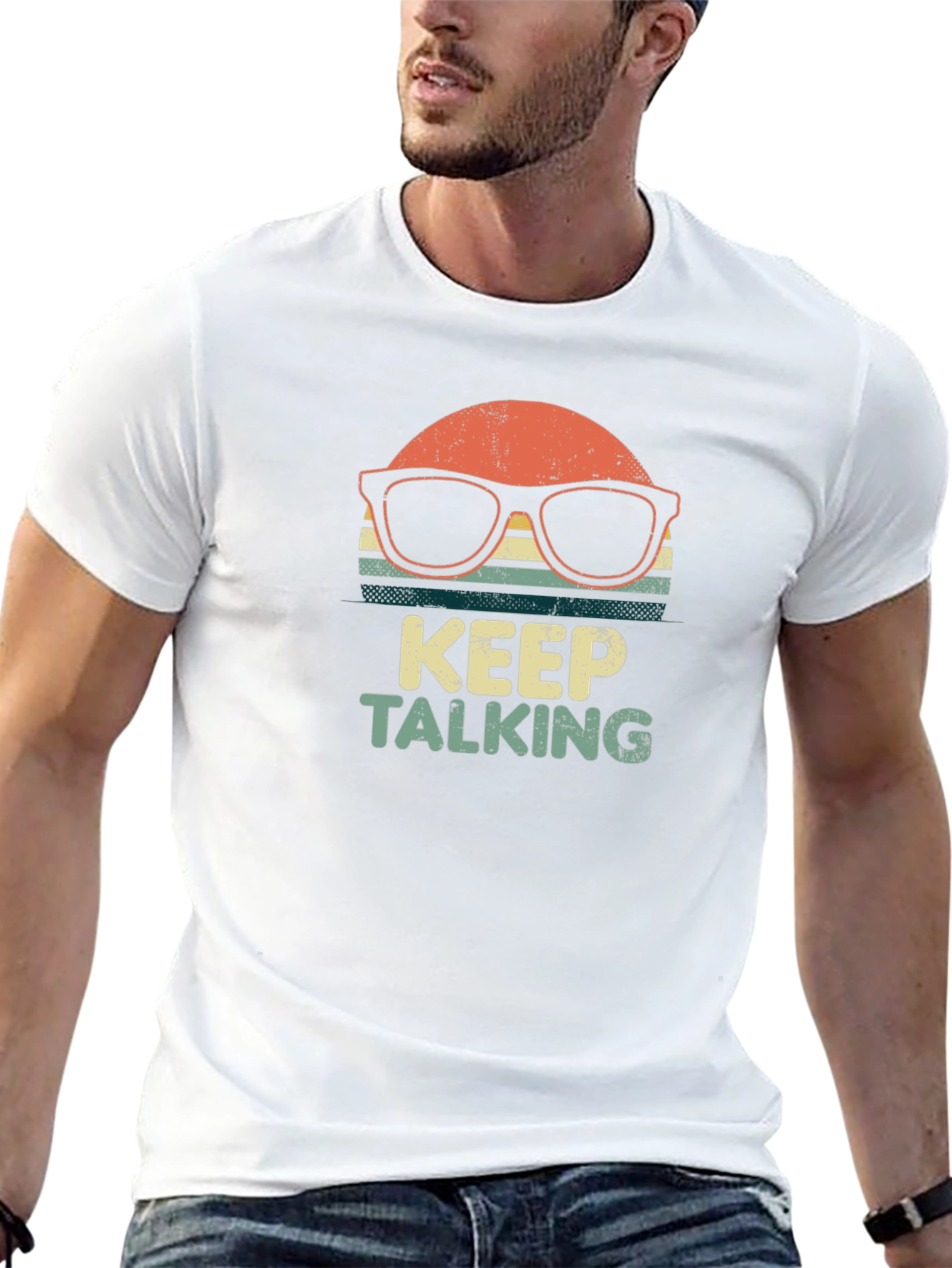 Keep Talking Retro Graphic T-Shirt