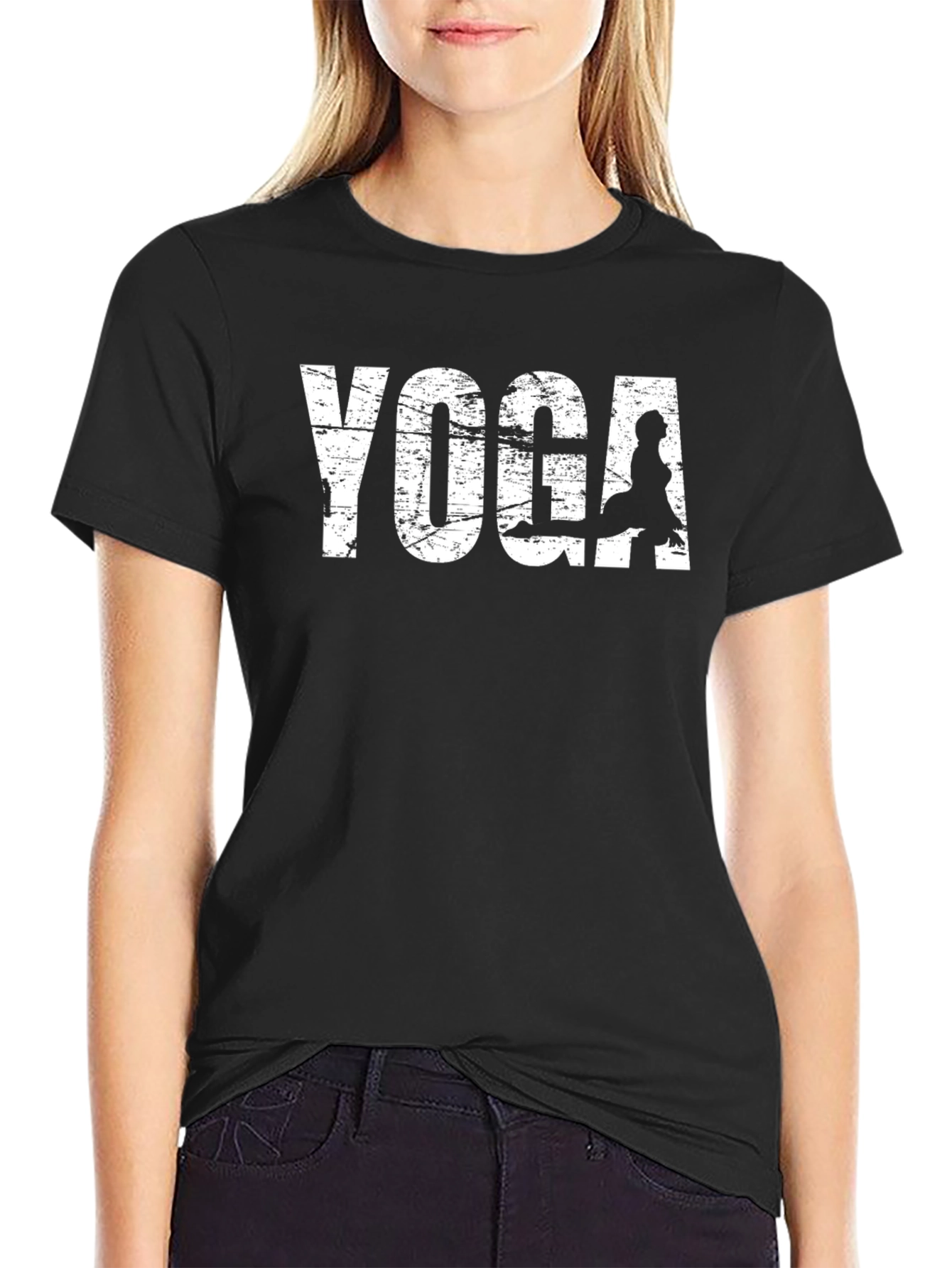 Yoga T-Shirt - Distressed Design
