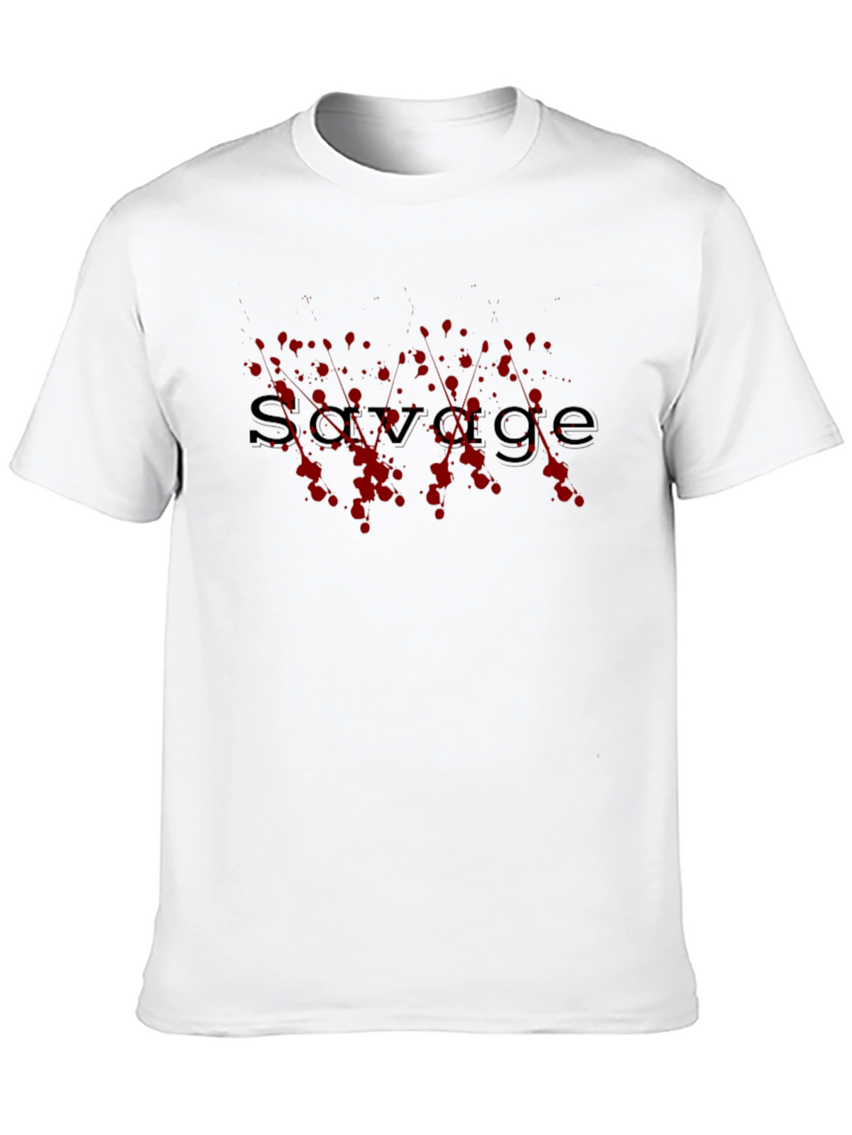 Mens Black Savage Graphic Tee - Trendy Casual Style
